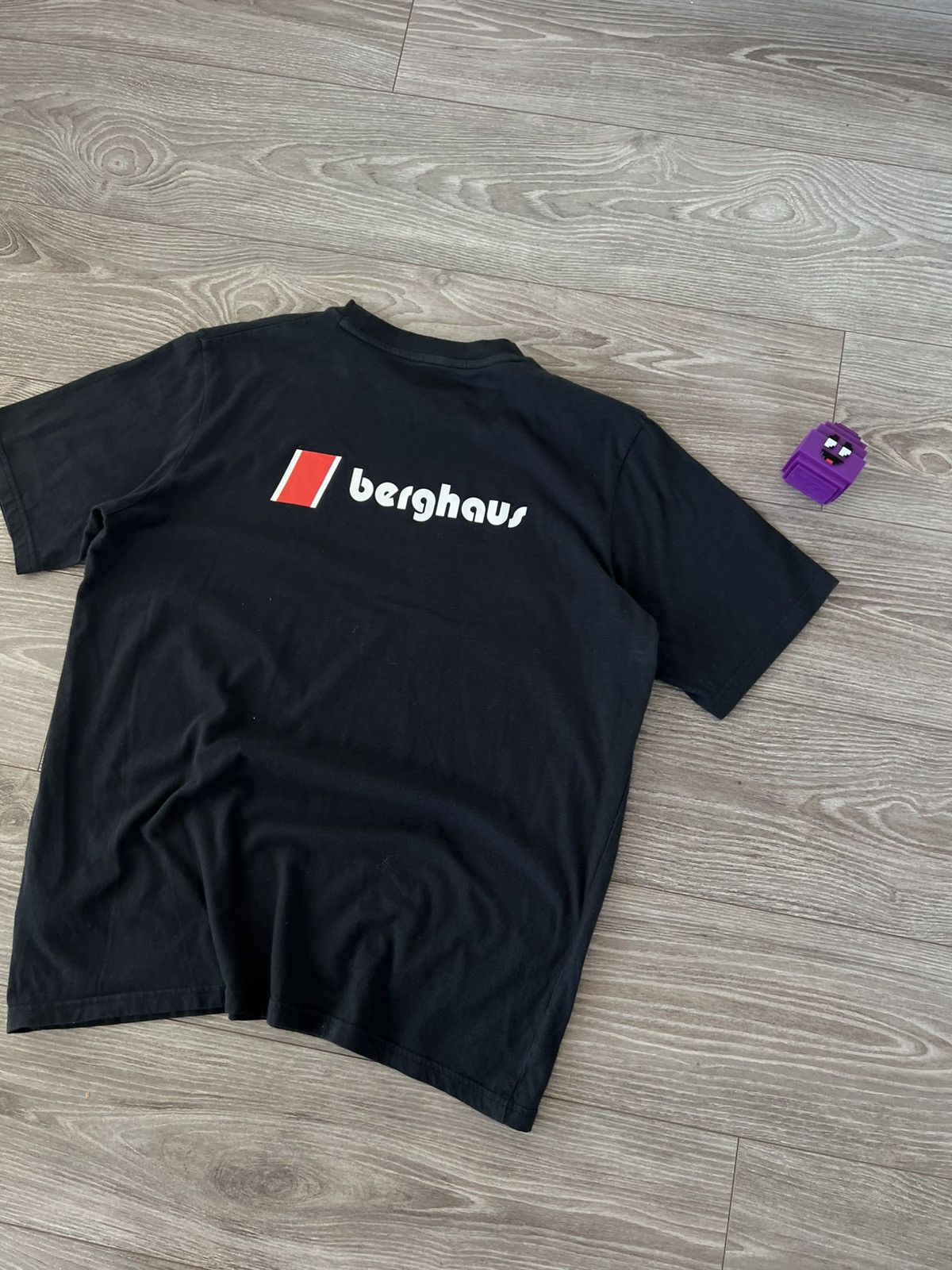 Berghaus Berghaus Big Logo Gorpcore Pima Cotton Black T-Shirt Size US XL / EU 56 / 4 - 16 Thumbnail