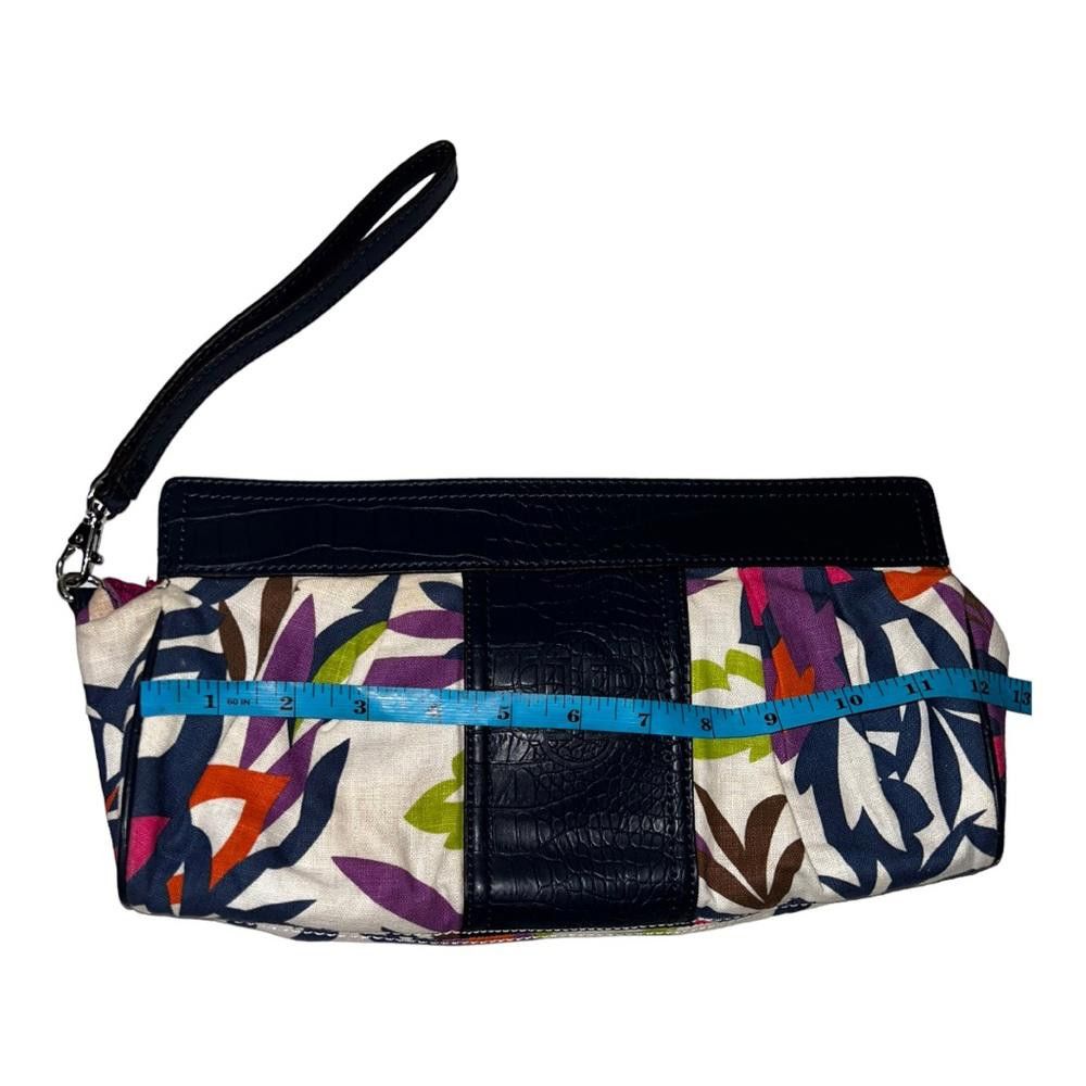 Designer Dana Buchman l Floral Linen Wristlet Clutch Size ONE SIZE - 4 Thumbnail