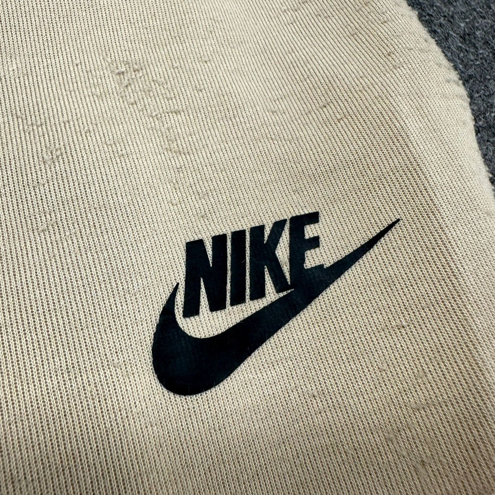 Nike Nike Pants Mens S Beige Jogger Sweat Fleece Swoosh Solid Drawstring Tech Size US 29 - 3 Thumbnail