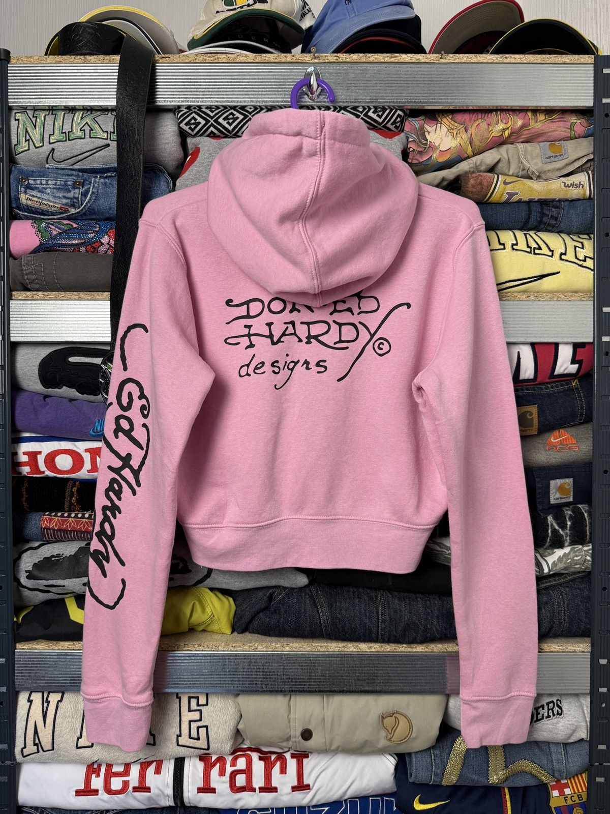 Ed Hardy Vintage Ed Hardy Crazy Zip Hoodie Y2K Size L / US 10 / IT 46 - 2 Thumbnail