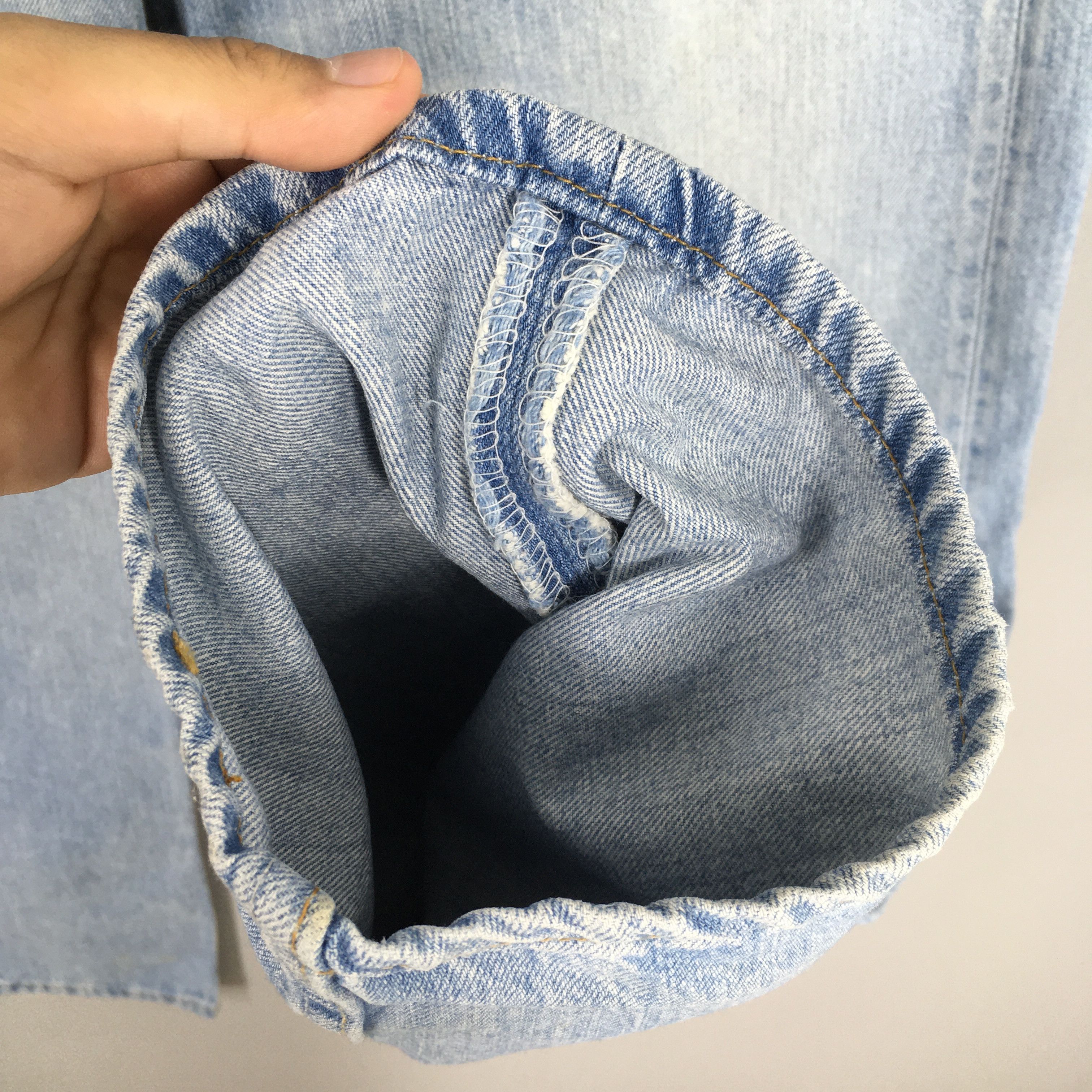 Levi's Size 32x30 Vintage 80s Levi's 501 Faded Blue Jeans S584 Size US 32 / EU 48 - 5 Thumbnail