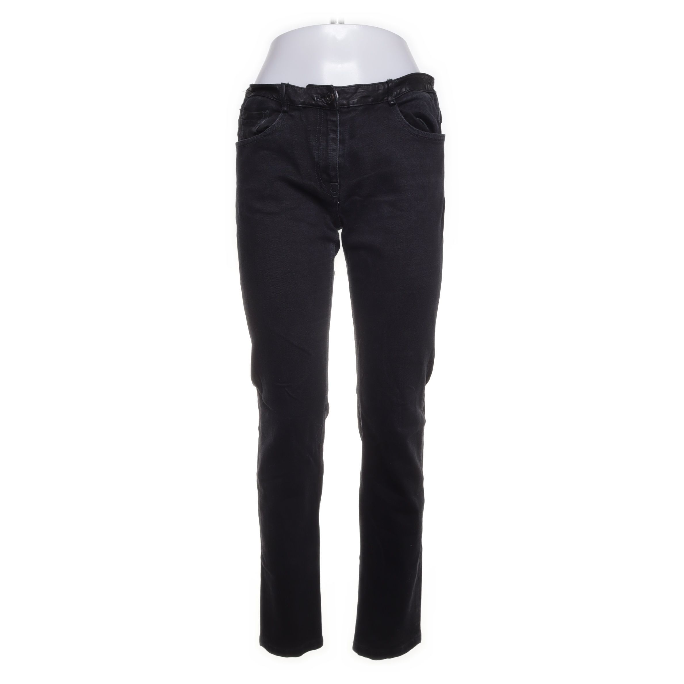 Dirk Bikkembergs Leather Waist Pants BIKK Premium Denim Skinny Fit goth Size US 29 - 1 Thumbnail