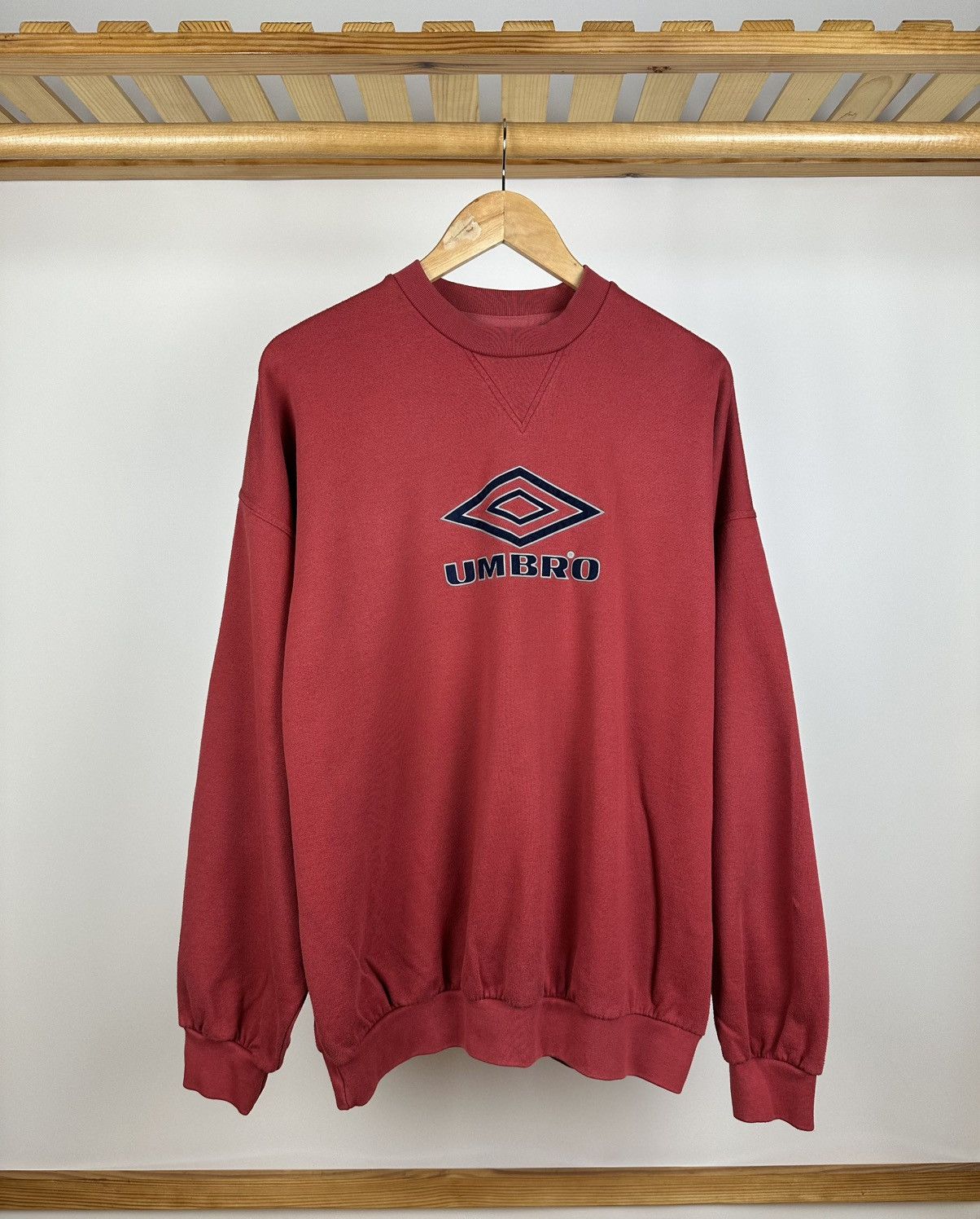 Umbro Vintage UMBRO Crewneck Sweatshirt Big Reflective Logo Size US XL / EU 56 / 4 - 1 Thumbnail