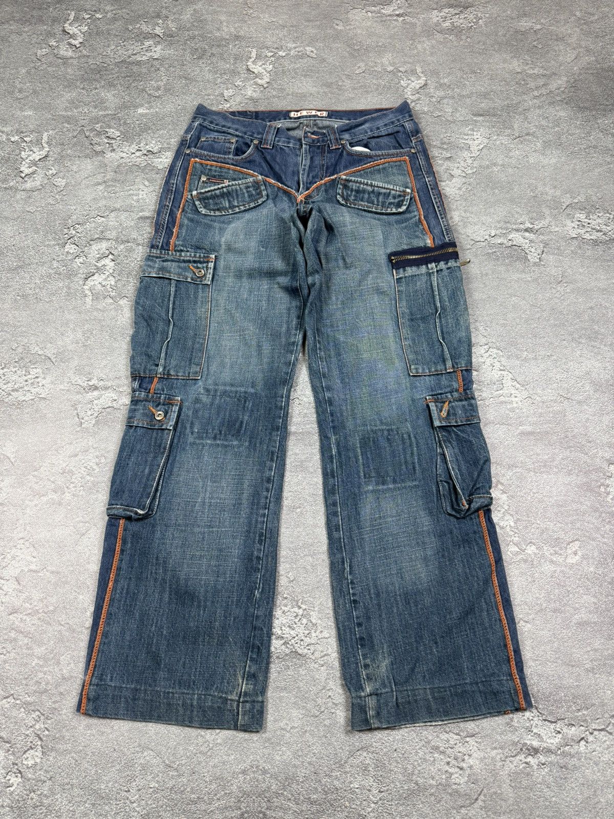 If Six Was Nine Y2K 2000s Hewer Straight Flared Bootcut Washed Jeans Size 32 Size US 32 / EU 48 - 1 Thumbnail