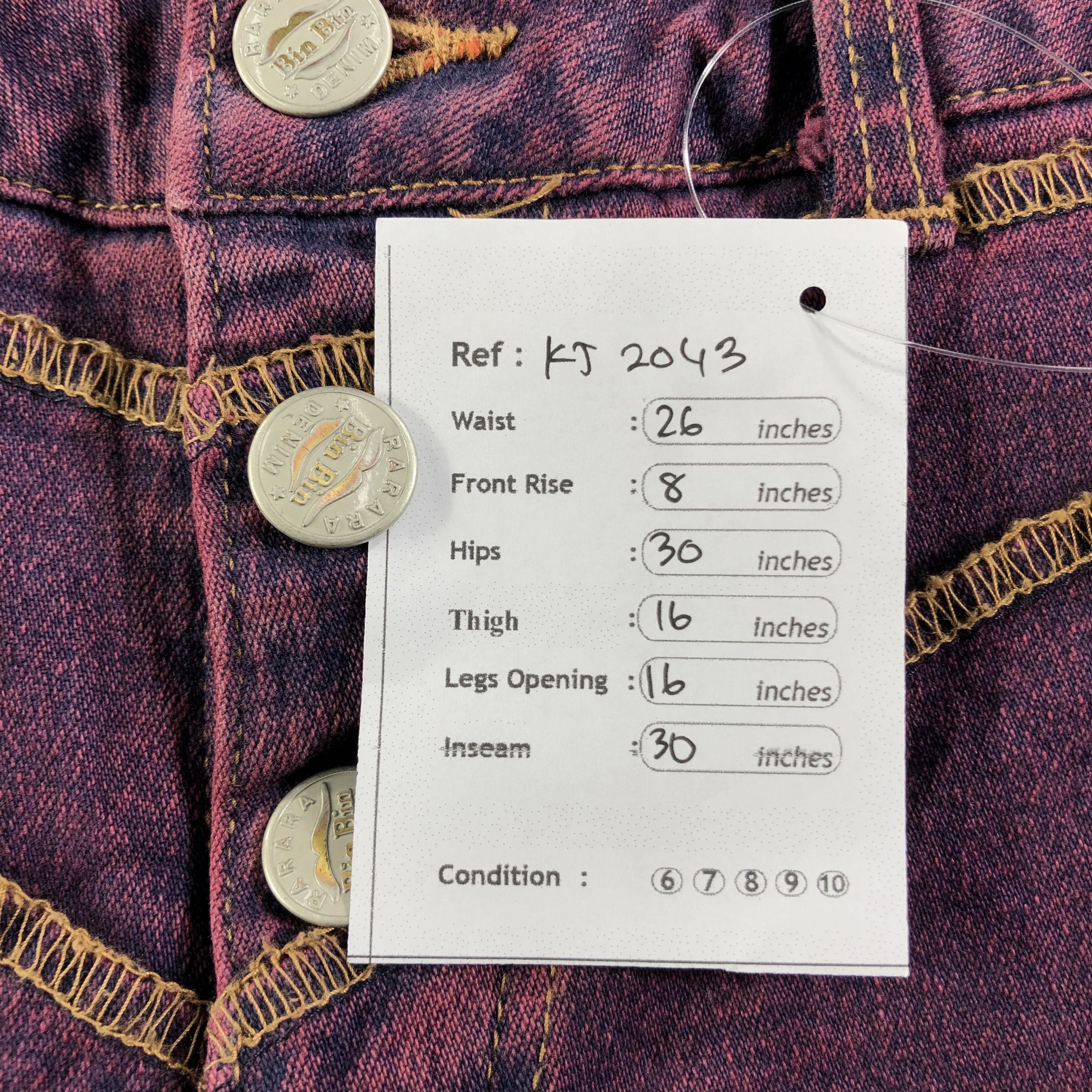 Japanese Brand Vintage Japanese Brand Hagi Flared Jeans KJ2043 Size 26" / US 2 / IT 38 - 11 Thumbnail