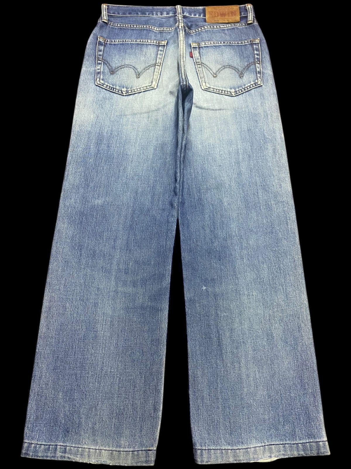 Edwin Vintage Edwin 503z Faded Wash Distressed Loose Jeans Size US 30 / EU 46 - 2 Thumbnail