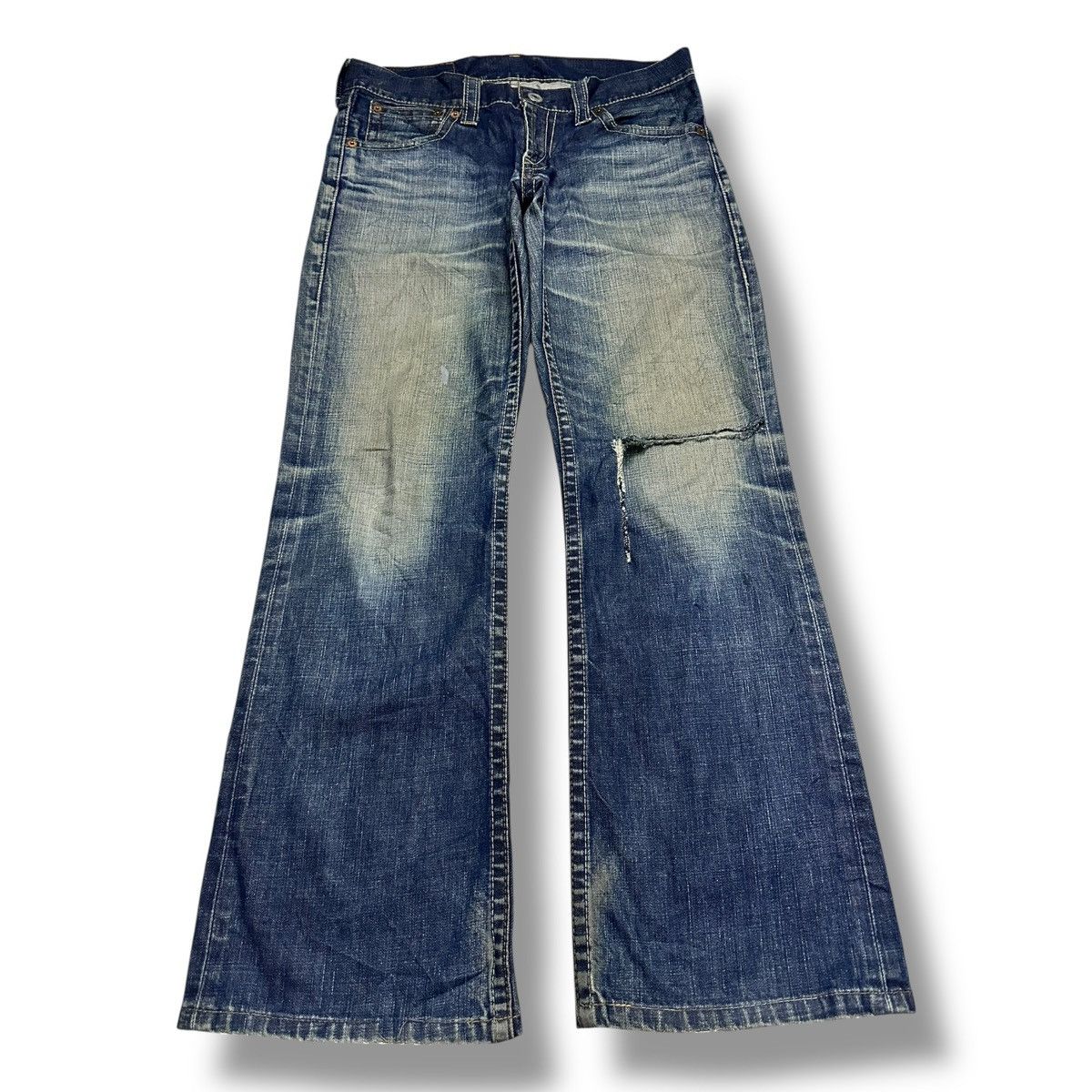 Levi's Levis 507 Vintage Distressed Wideleg Baggy Style Faded Size US 32 / EU 48 - 1 Thumbnail