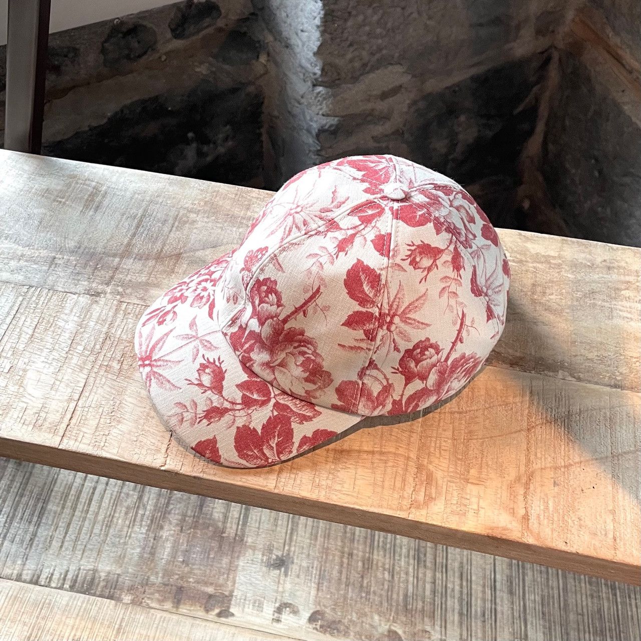 Gucci Gucci Ivory Herbarium Printed Cap - MEDIUM Size ONE SIZE - 2 Thumbnail