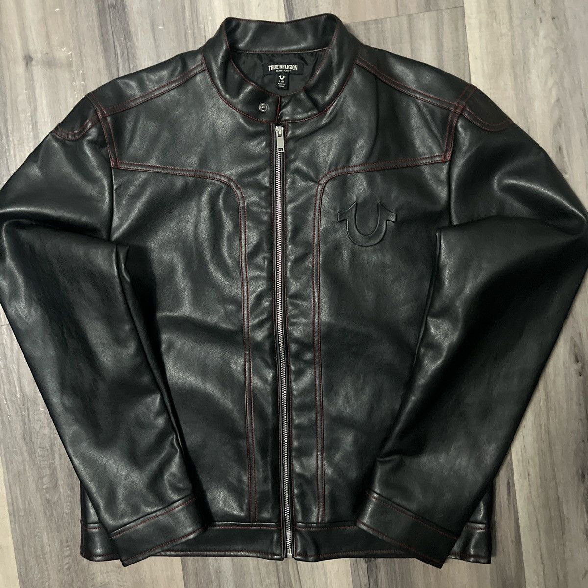 True Religion True religion leather black/red jacket Size US L / EU 52-54 / 3 - 1 Thumbnail