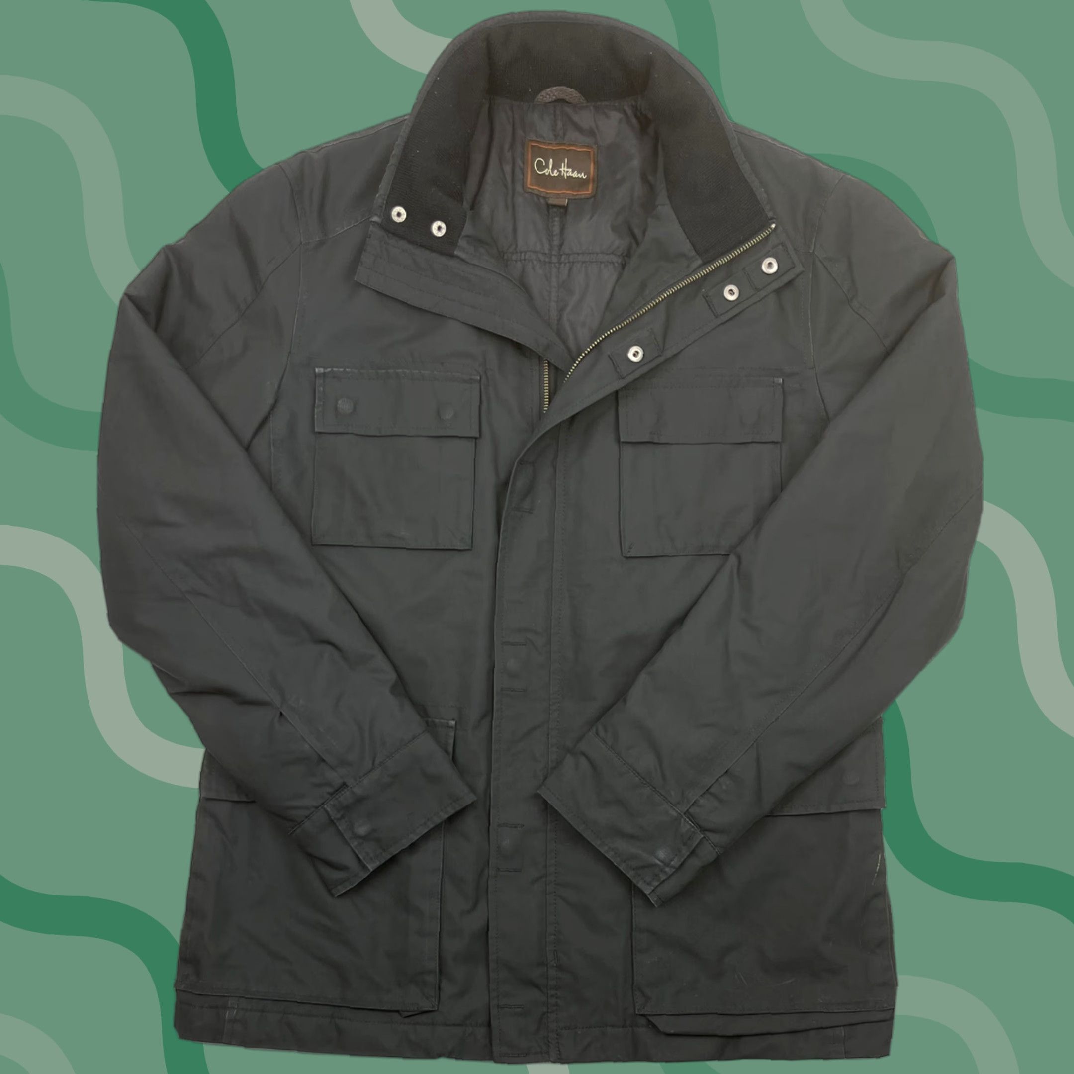 Cole Haan Cole Haan Signature Mens Coat Jacket Quilted Lined Insulated Black Sz S Size US S / EU 44-46 / 1 - 1 Thumbnail