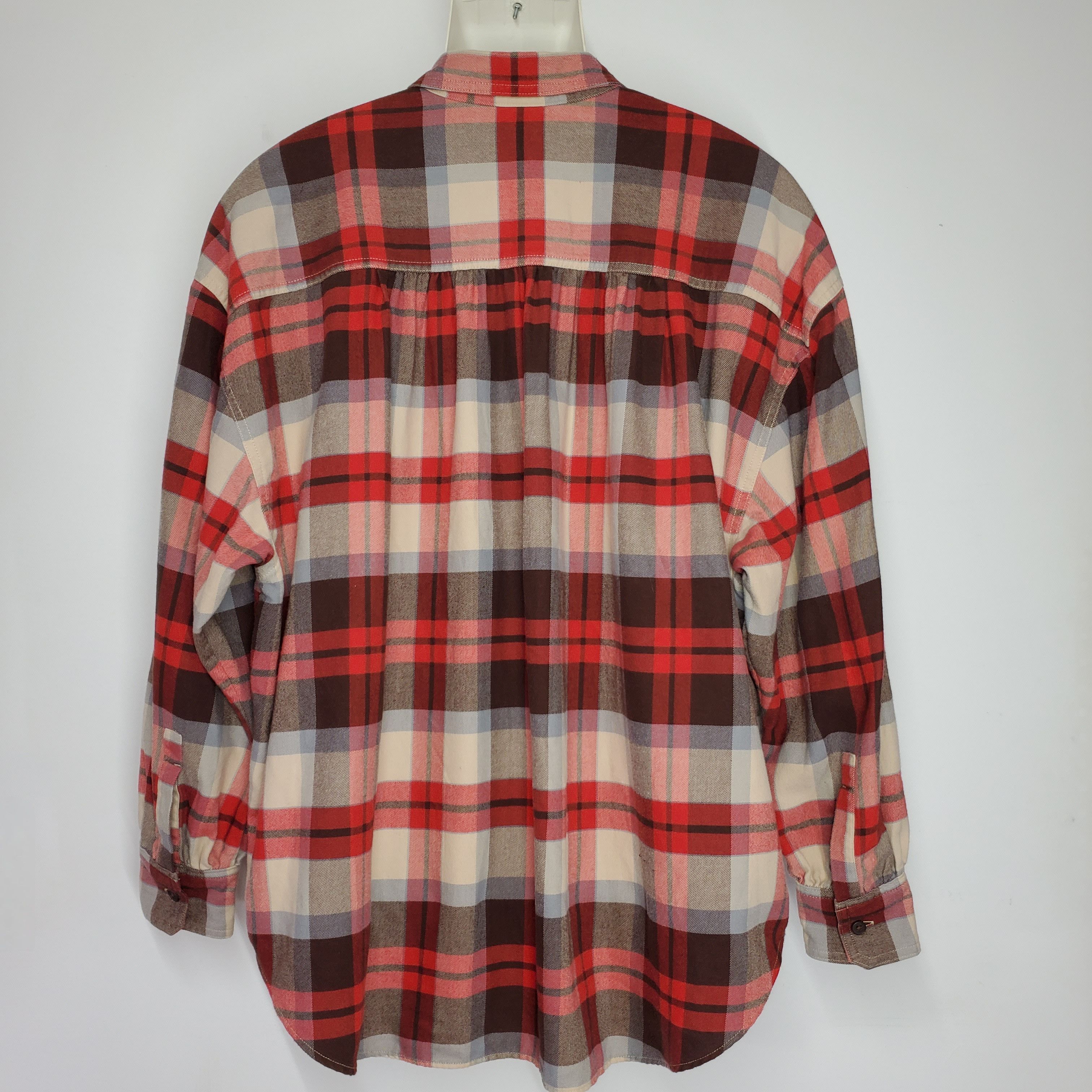Levi's Levi's Size XL Button Down Flannel Shirt Relaxed Red Brown Size XL / US 12-14 / IT 48-50 - 6 Thumbnail