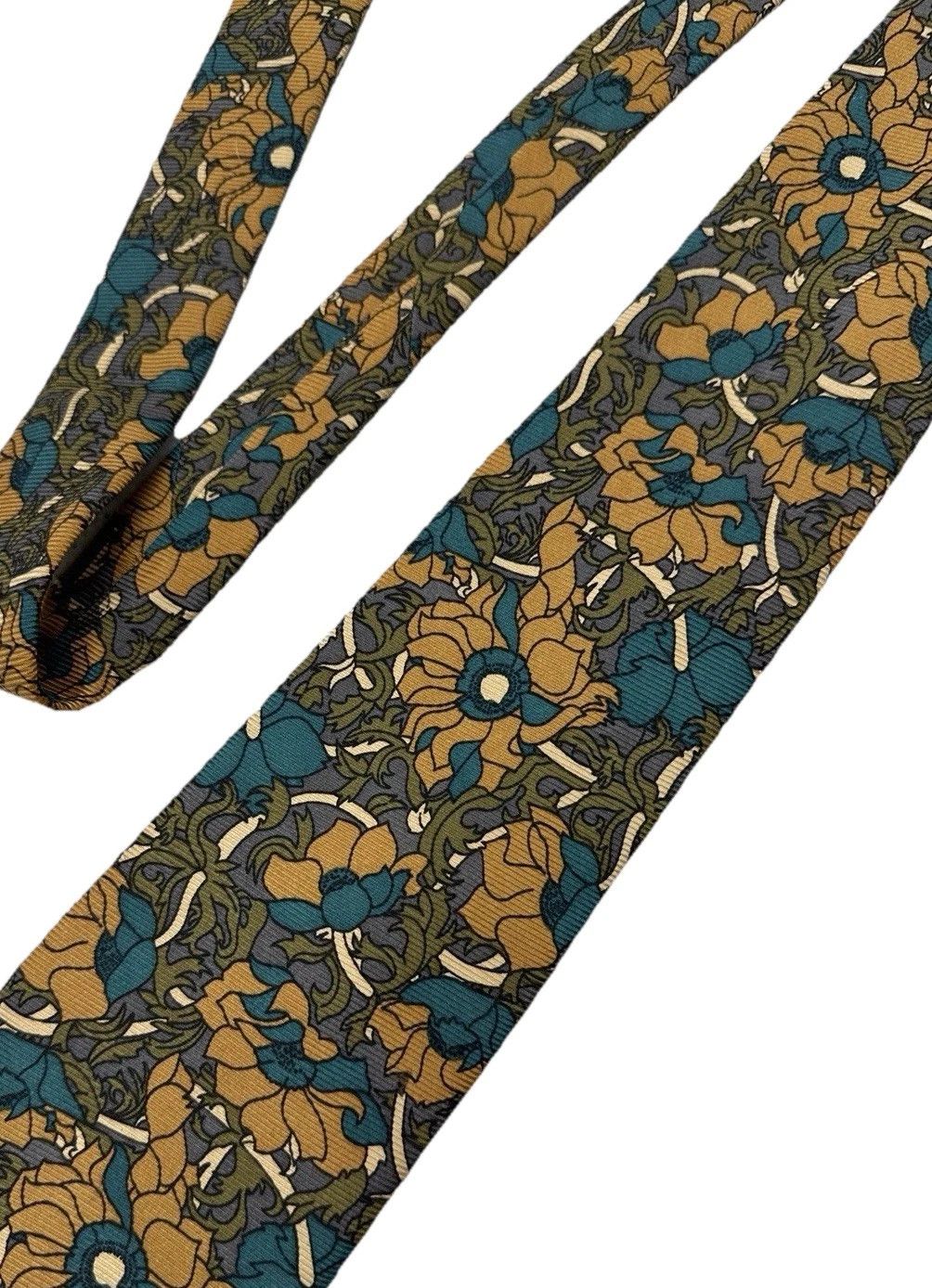 Christian Dior Monsieur Vintage Christian Dior Monsieur Silk Floral Pattern Tie Size ONE SIZE - 2 Thumbnail