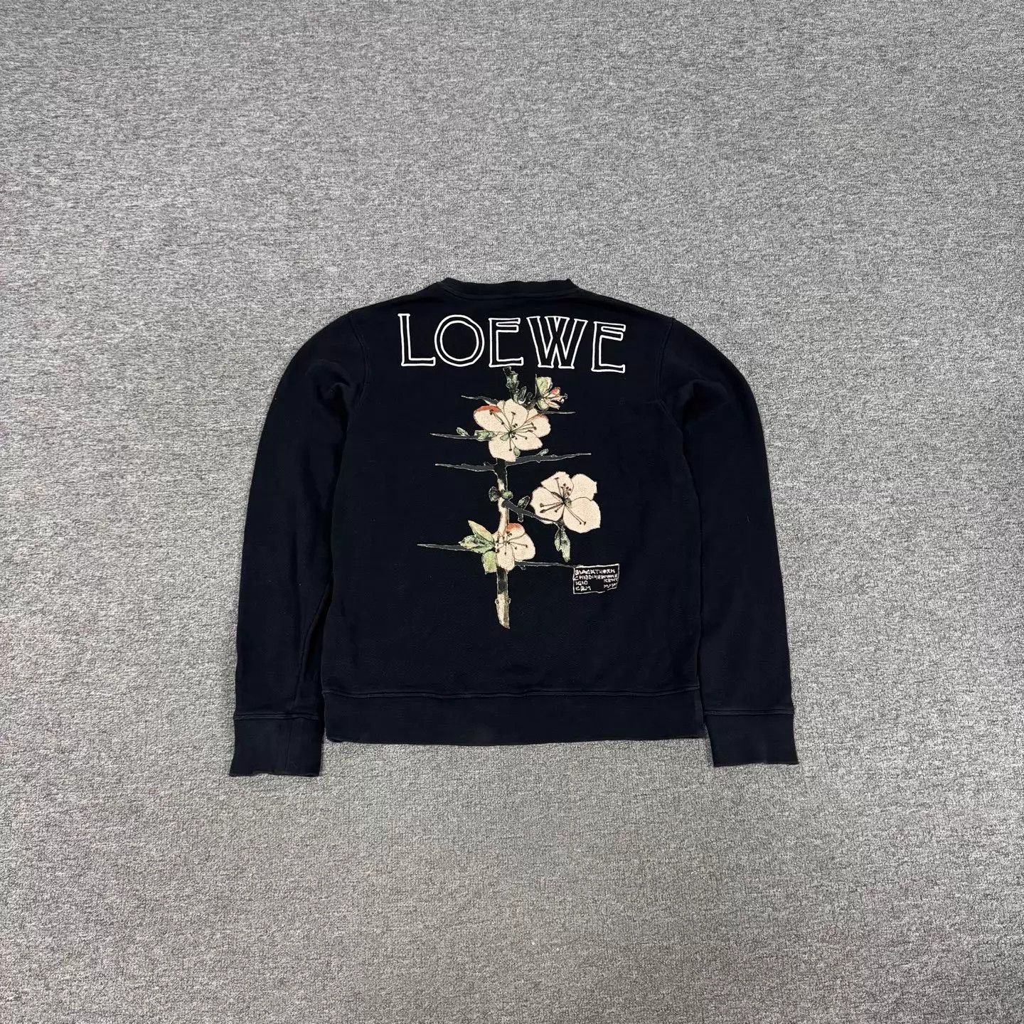 Loewe Loewe floral print crewneck sweatshirt L 99 new Size L / US 10 / IT 46 - 2 Thumbnail