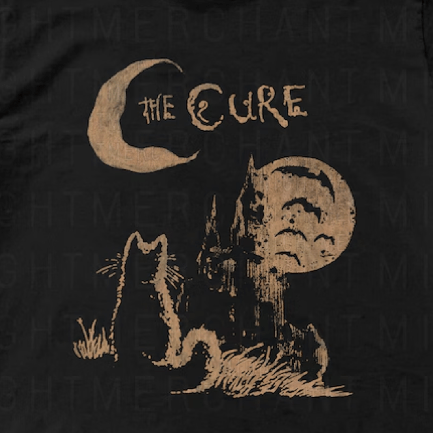 Band Tees × Vintage The Cure Cat Tee, 90s Alt Indie Rock, Cat Lover Gift Size US L / EU 52-54 / 3 - 4 Thumbnail
