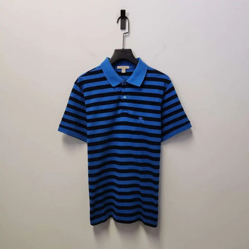 Burberry Burberry Men's Blue Striped Polo Shirt Size US S / EU 44-46 / 1 - 1 Thumbnail