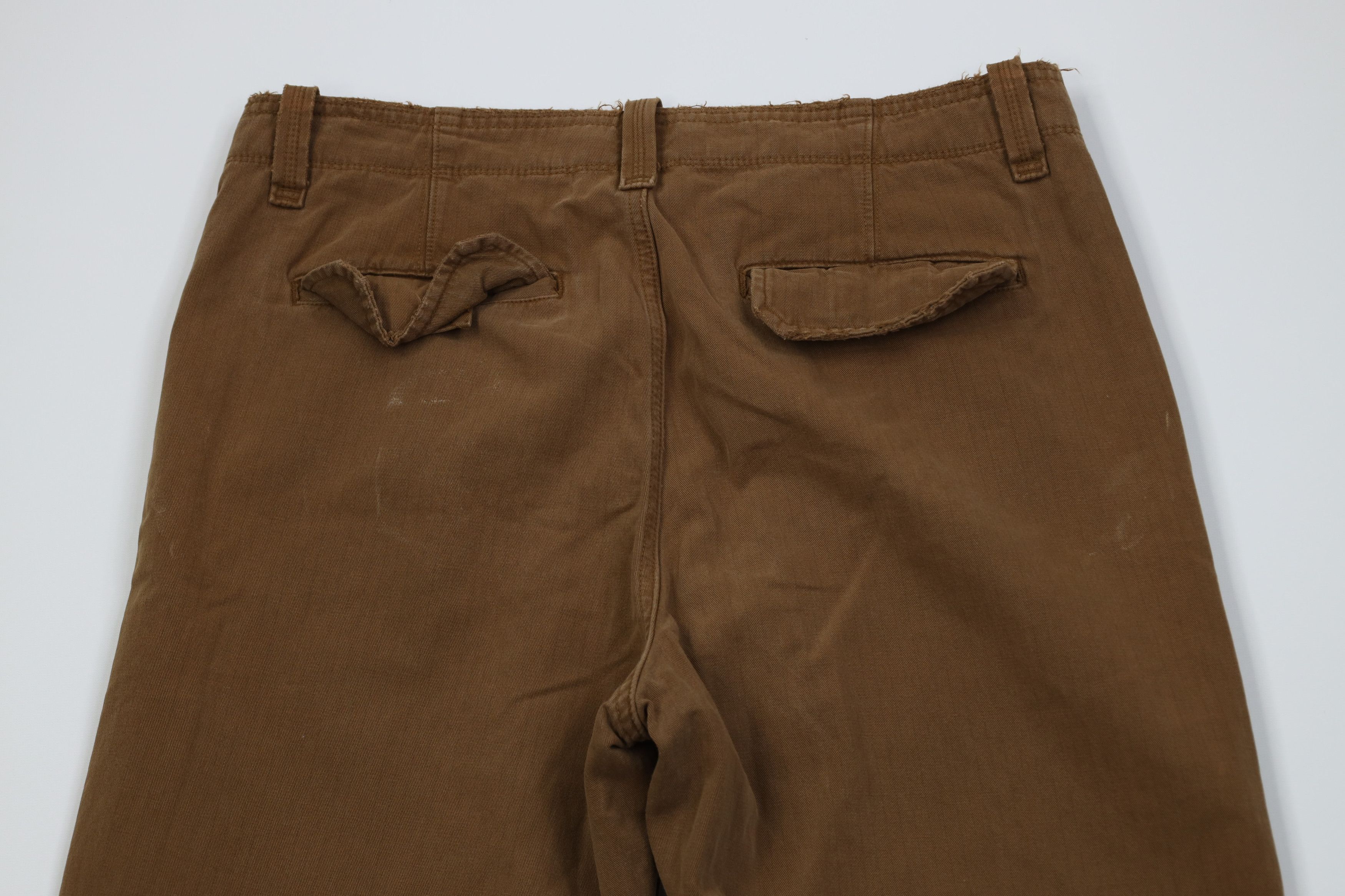Gap Vintage Y2K Gap Pinstriped Boot Cut Wide Leg Pants Brown Size US 36 / EU 52 - 11 Thumbnail
