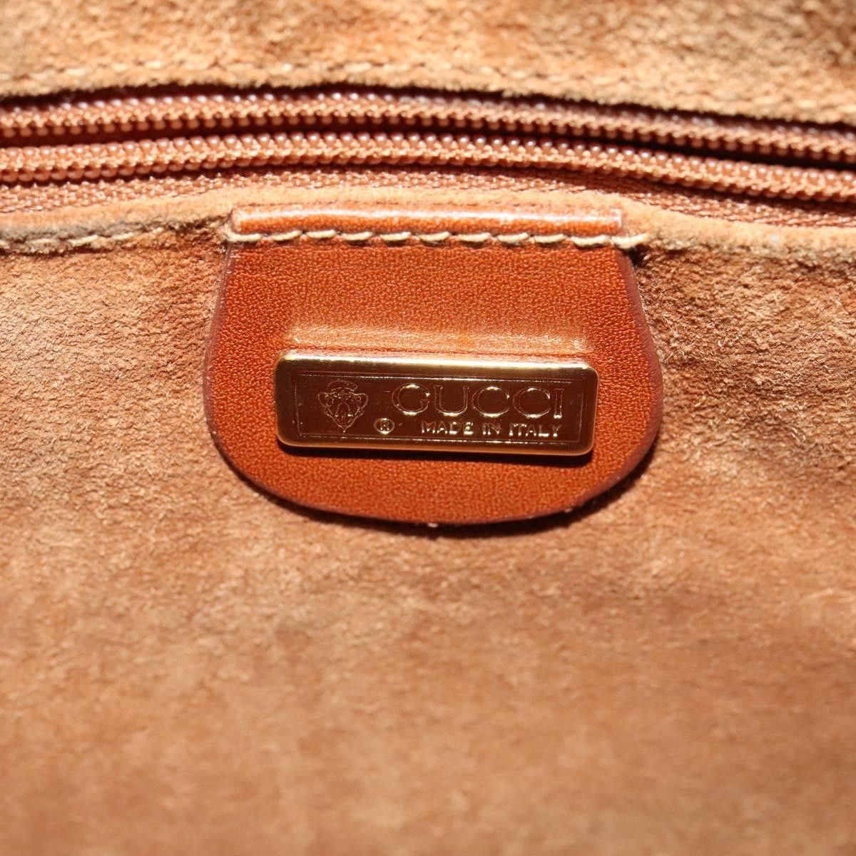 Gucci GUCCI Shoulder Bag Leather Brown Gold Size ONE SIZE - 15 Thumbnail