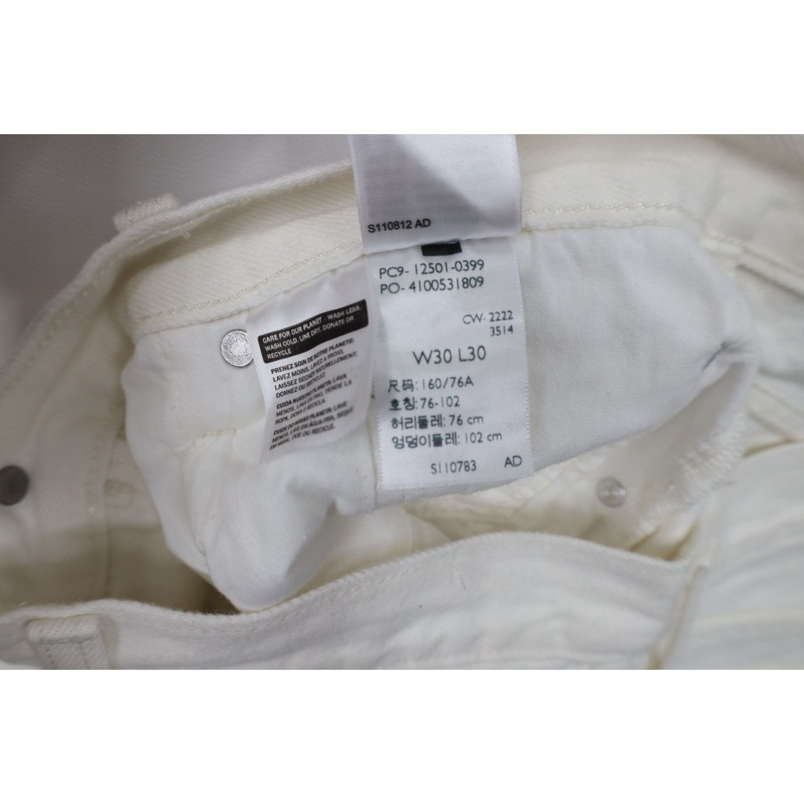 Levi's Deadstock Vintage Y2K Levis 501xx Button Fly Ripped Jeans Size 30" / US 8 / IT 44 - 6 Thumbnail