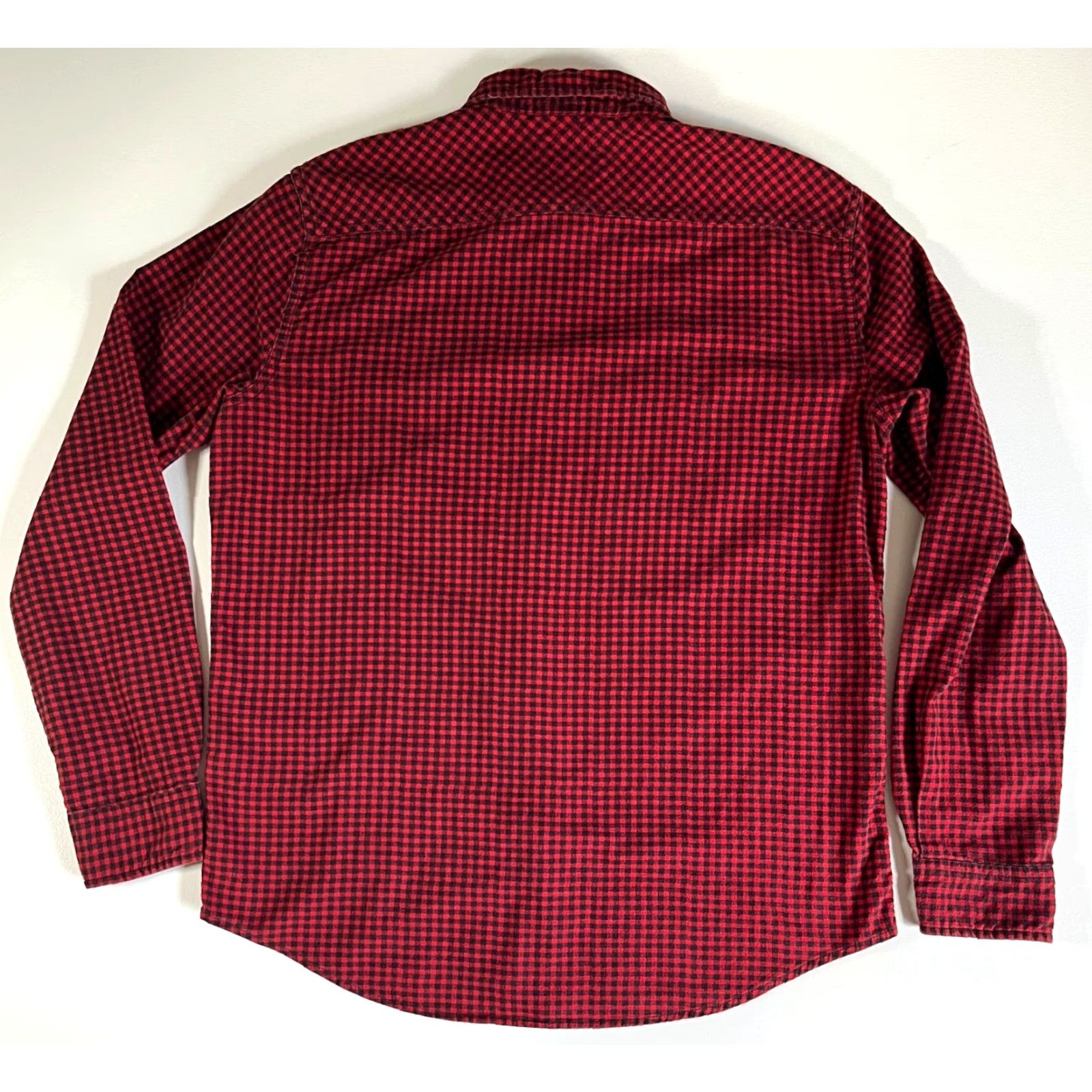 Vintage DENIM & SUPPLY RALPH LAUREN Men’s Button-Up Flannel Shirt Gingham Sz M Red Black Check Long Sleeve Casual Classic Pockets Mens Size US M / EU 48-50 / 2 - 5 Thumbnail