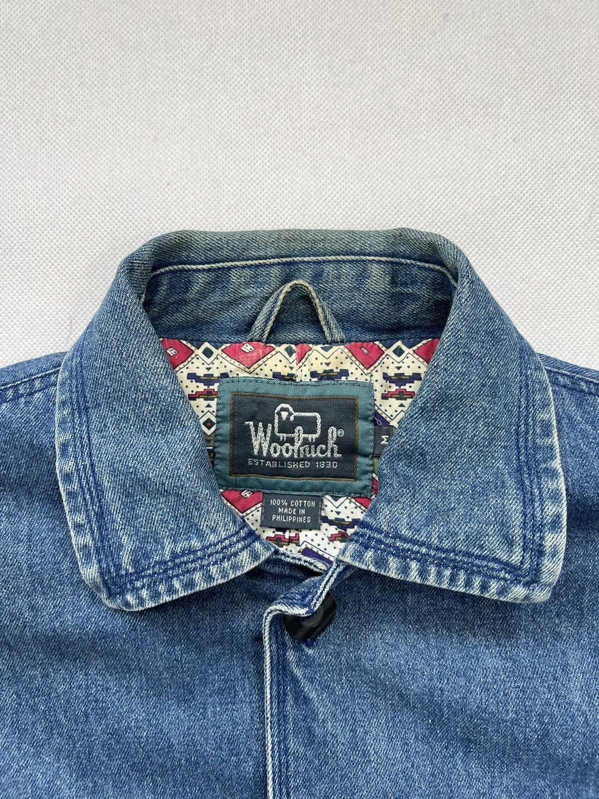 Wrangler Jeans Jacket Woolrich Vintage 80’s Blue Size US M / EU 48-50 / 2 - 3 Thumbnail