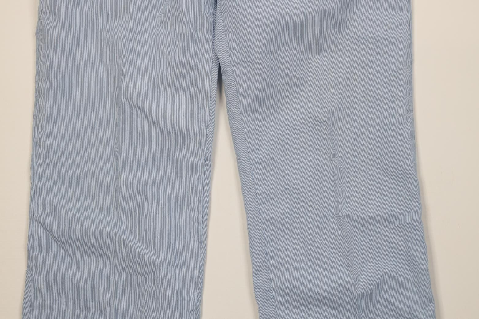 Vintage Vintage 70s Streetwear Striped Flared Wide Leg Pants Blue Size US 32 / EU 48 - 3 Thumbnail