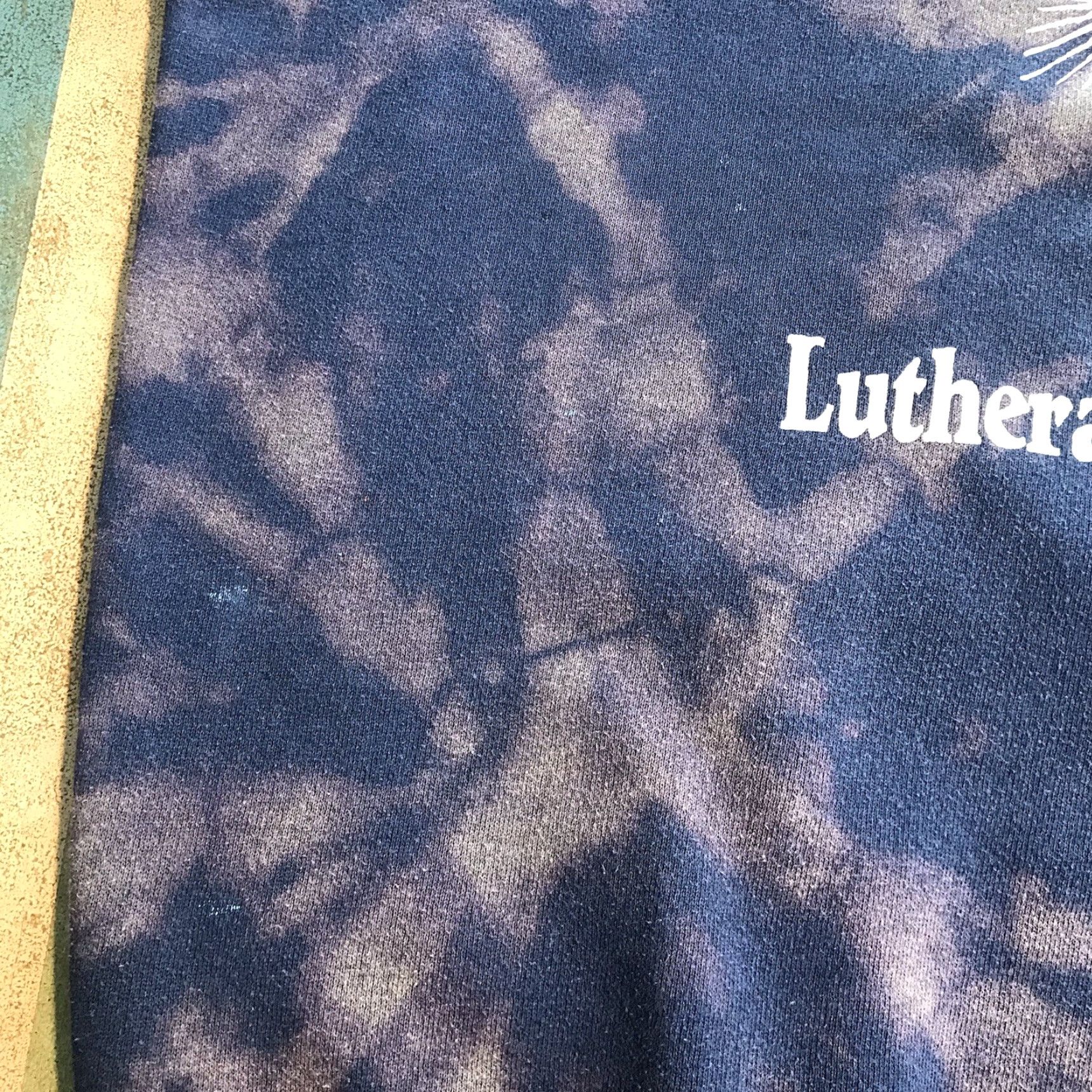 Lee VINTAGE Lee Sweatshirt Crewneck XL Blue Tie Dye Graphic West Haven Church 80s 90s Men Mens Size US XL / EU 56 / 4 - 4 Thumbnail