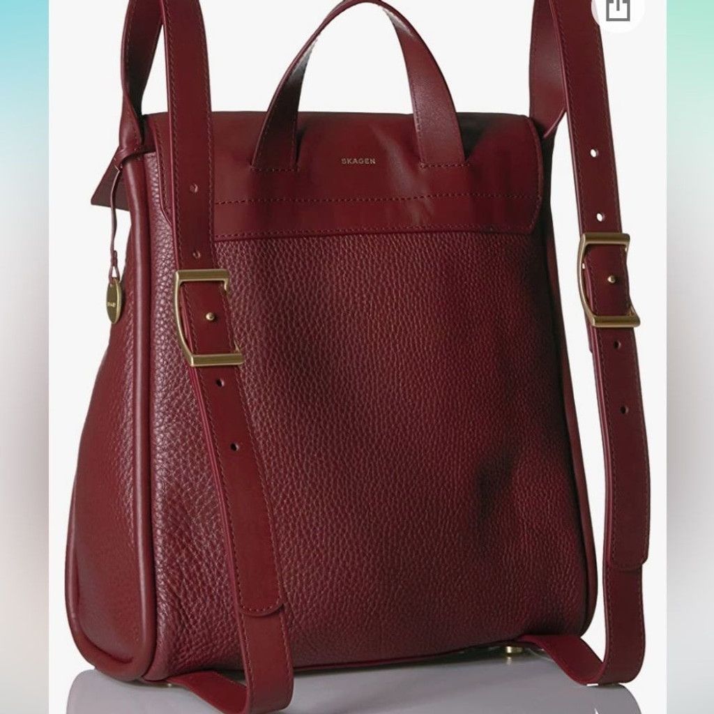 Skagen Skagen Ebba Cordovan Backpack Size ONE SIZE - 2 Thumbnail