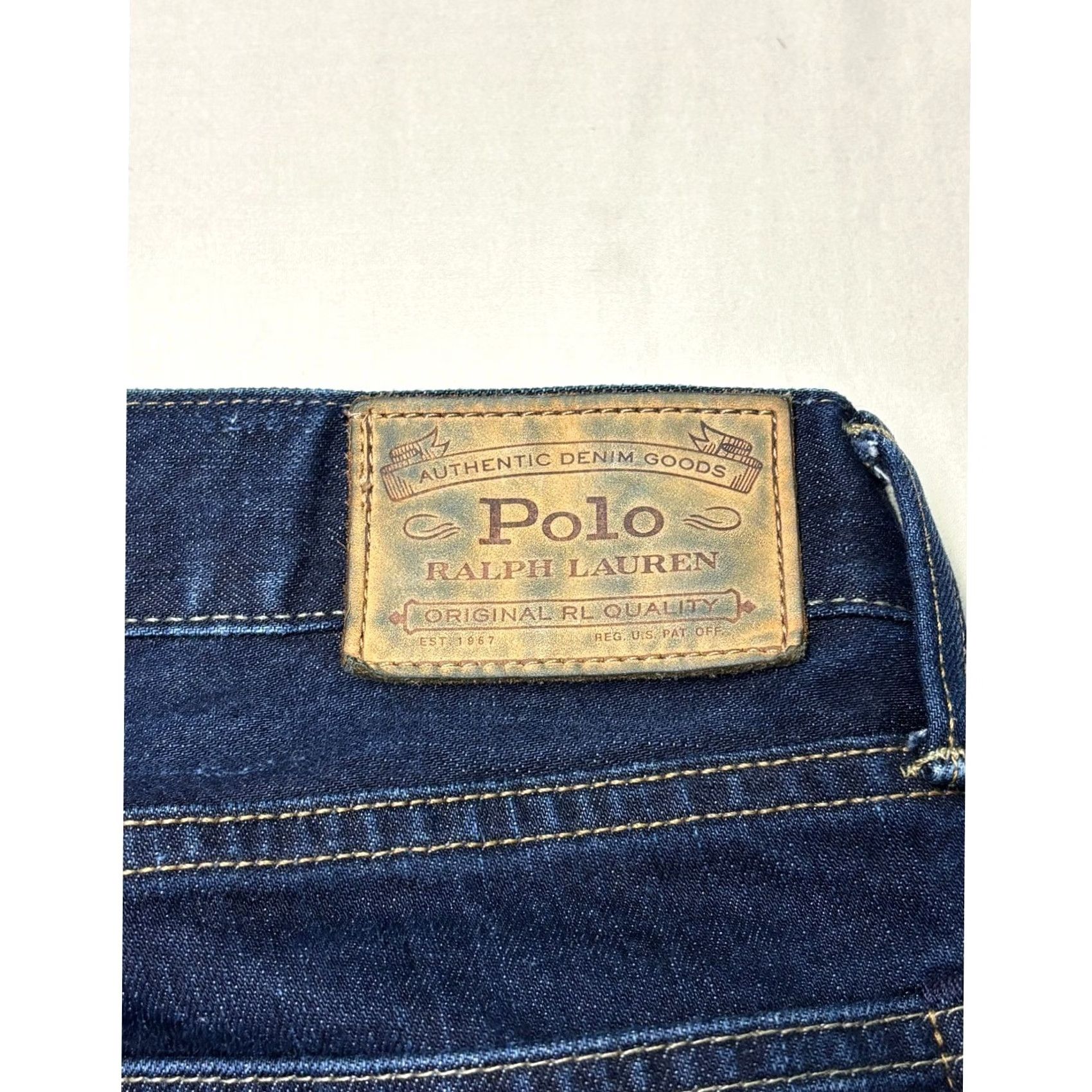 Polo Ralph Lauren Polo Ralph Lauren Classic Fit Jeans Indigo Blue 36x32 Straight Denim 5-Pocket Stretch Cotton Blend Mens Size US M / EU 48-50 / 2 - 7 Thumbnail