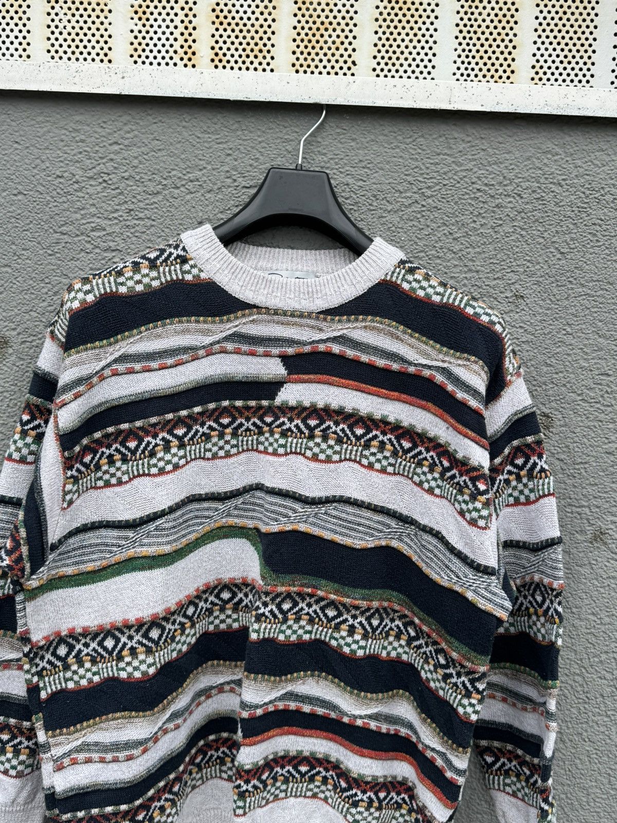 Vintage Coogi Style Vintage Point Of Italy Knitted Sweater Size US L / EU 52-54 / 3 - 3 Thumbnail