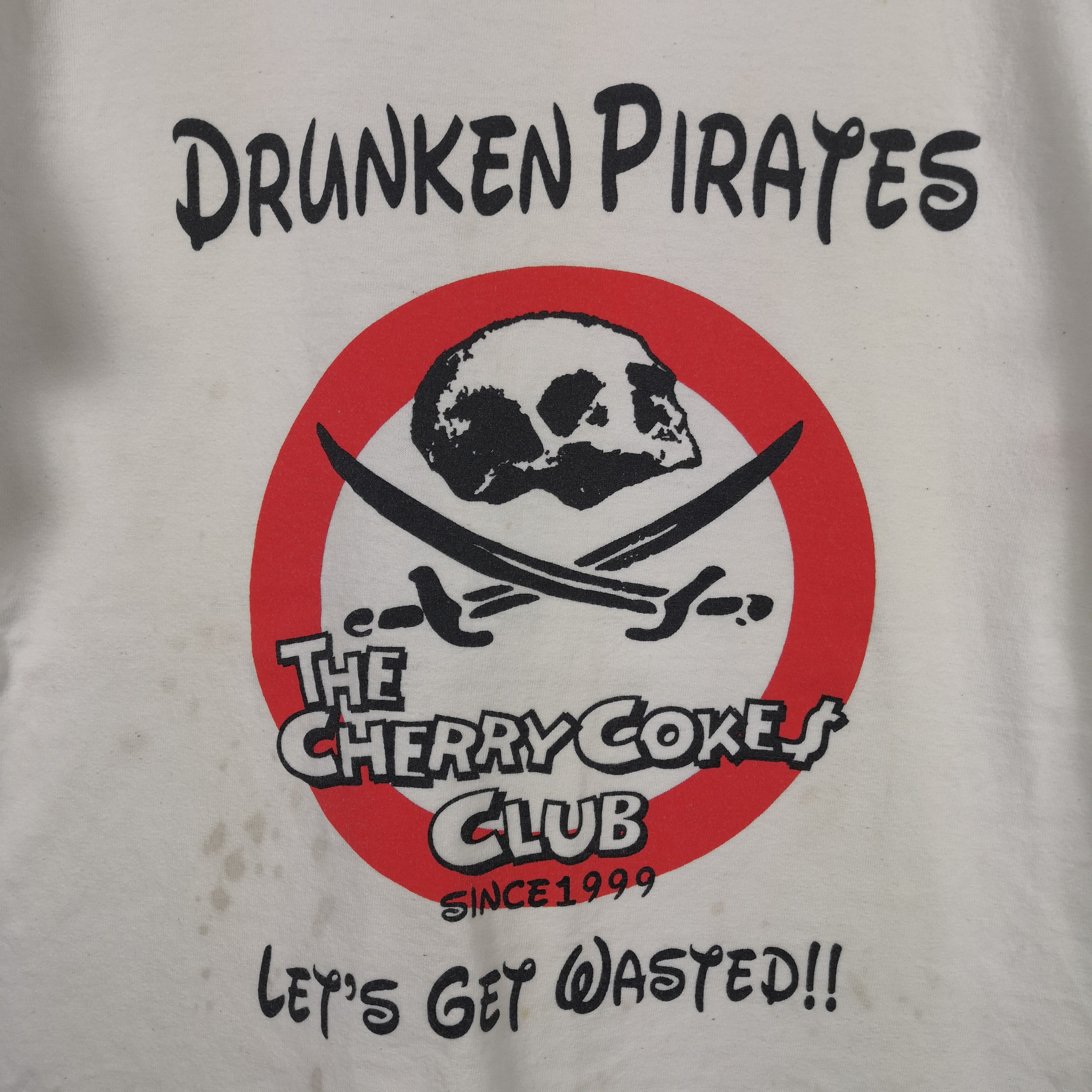 Japanese Brand Vintage Y2K Drunken Pirates T-Shirt Disney Cartoon Tees Size US M / EU 48-50 / 2 - 4 Thumbnail