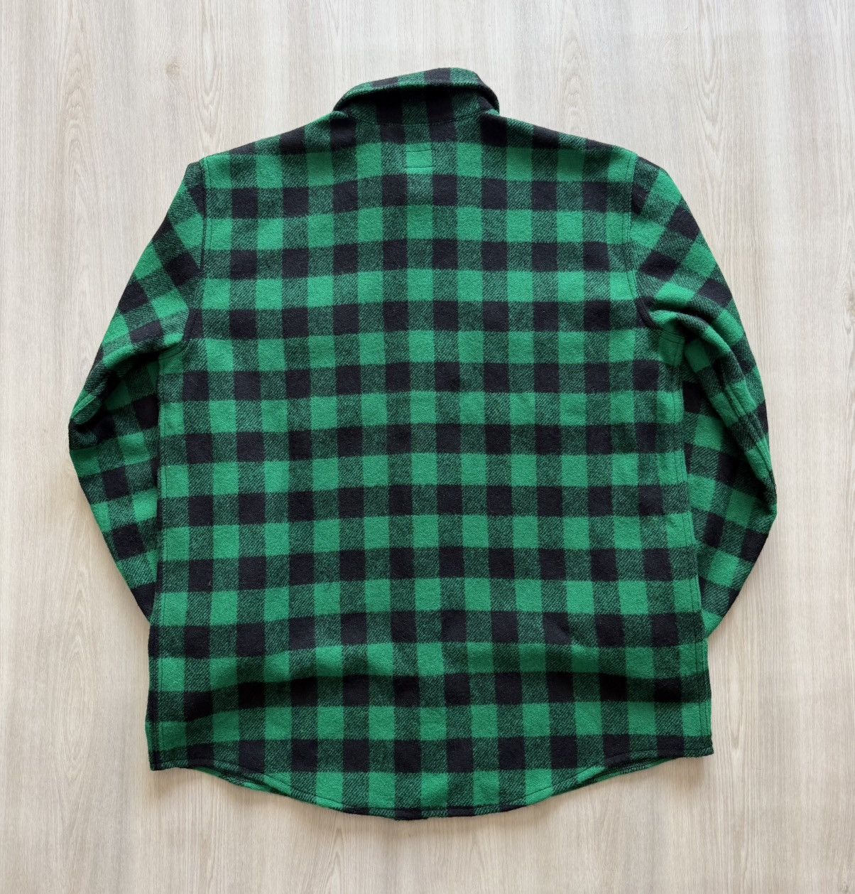 L.L. Bean LL Bean Green Buffalo Plaid Wool Shirt Sz XL Size US XL / EU 56 / 4 - 6 Thumbnail