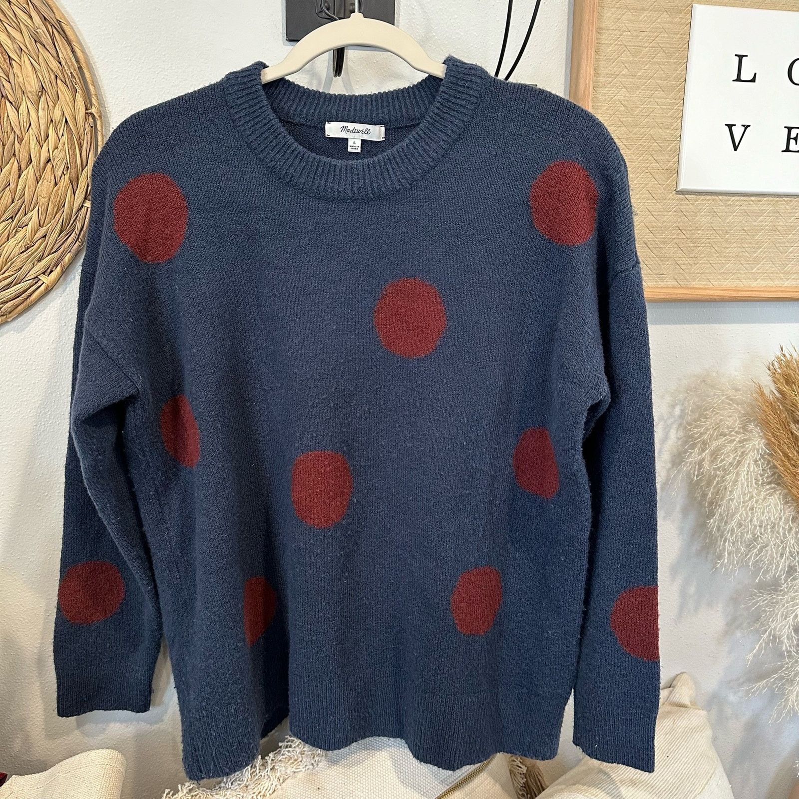 Madewell Madewell Dot Graystone Pullover Sweater - sz S Size S / US 4 / IT 40 - 2 Thumbnail