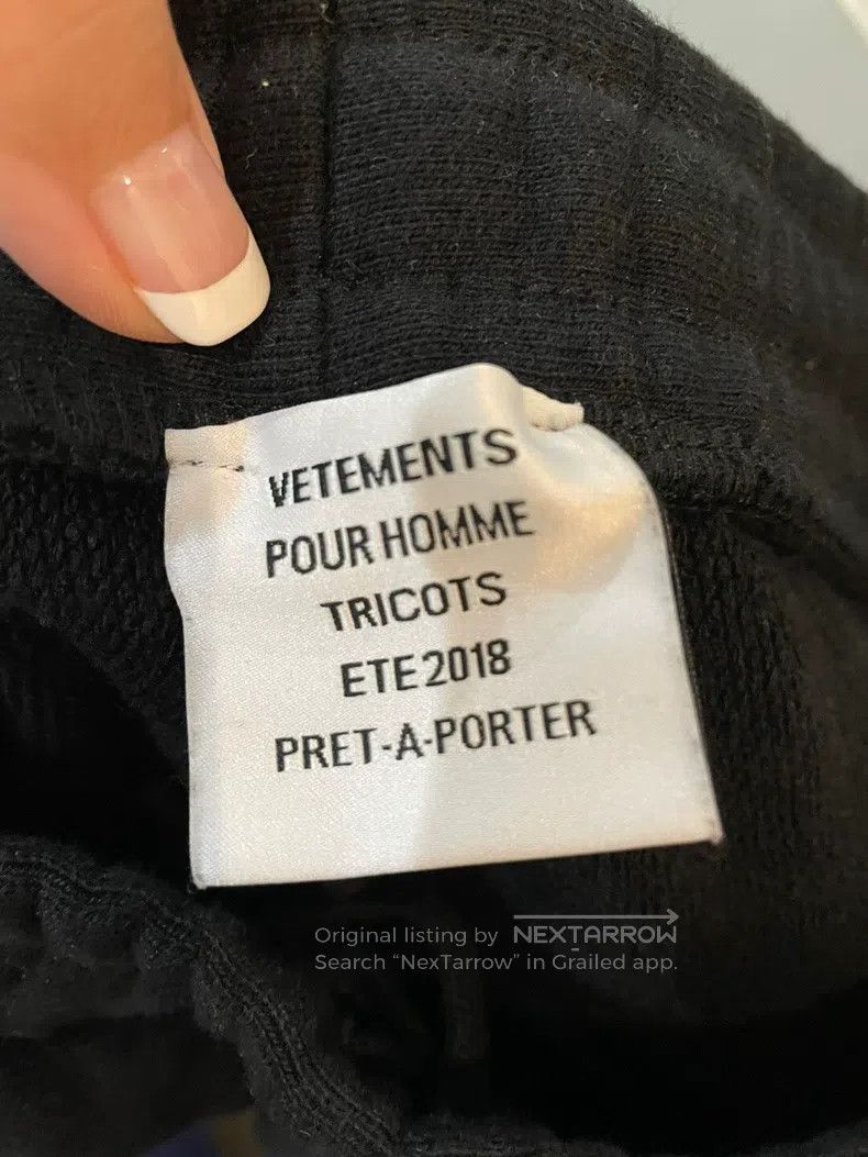 Vetements Vetements size XS Ribbon Black Casual Men's Pants Size US 27 - 4 Thumbnail