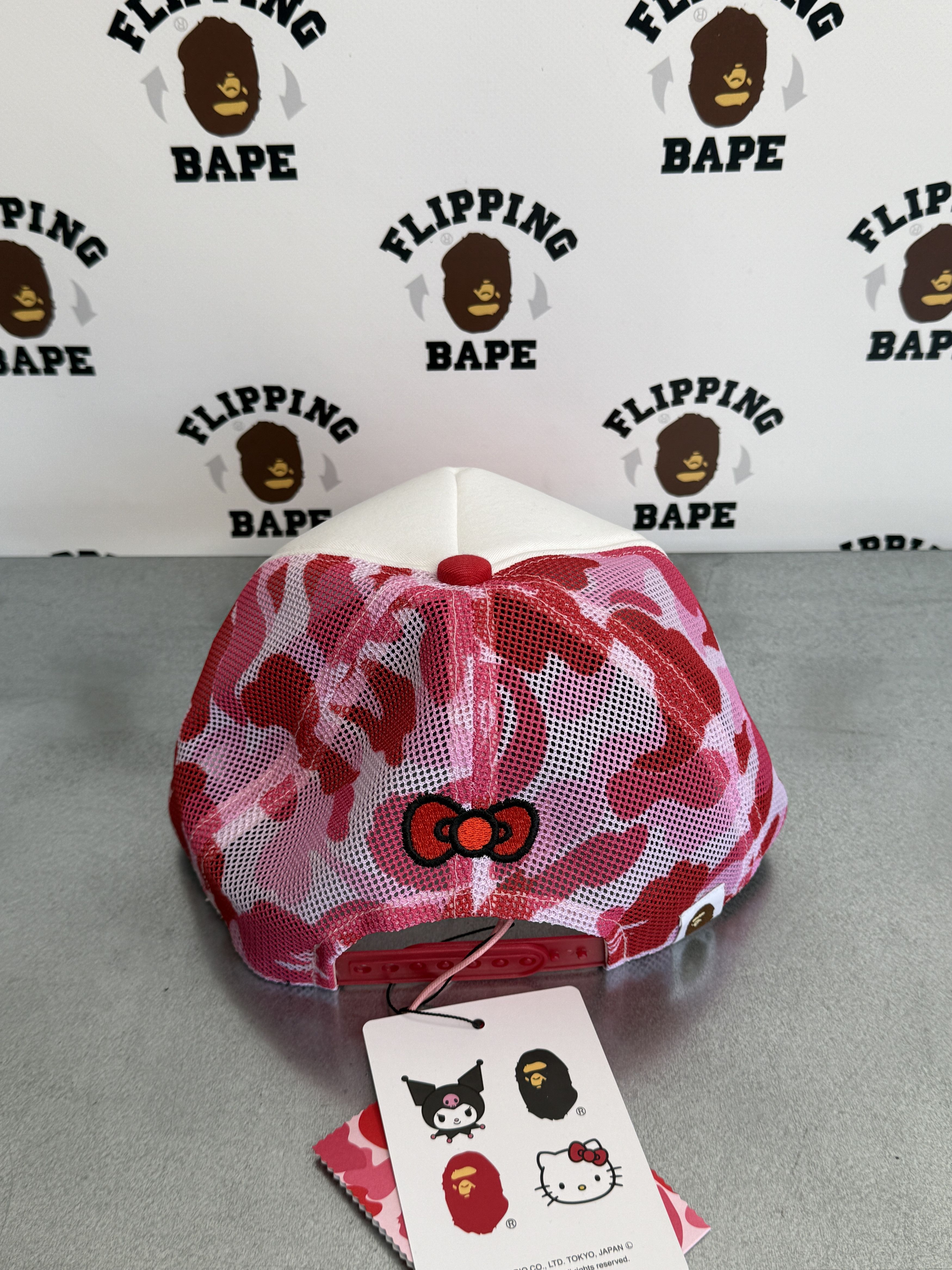 Bape BAPE X HELLO KITTY ABC CAMO MESH CAP Size ONE SIZE - 3 Thumbnail