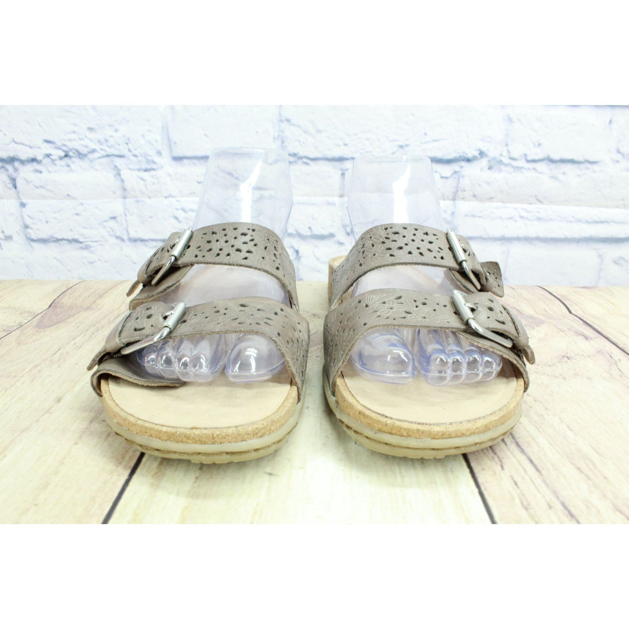 Leather × Other Earth Sand Antigua Leather Perforated Buckled Sandals 8.5 M Size US 8.5 / IT 38.5 - 4 Thumbnail