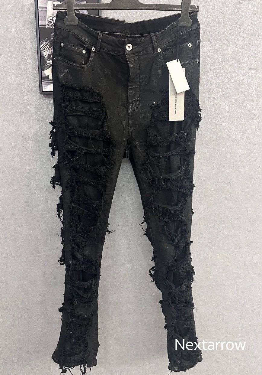Rick Owens Rickowens brand new 22fw distressed wax surfac2412-Nextarrow Size US 33 - 1 Thumbnail