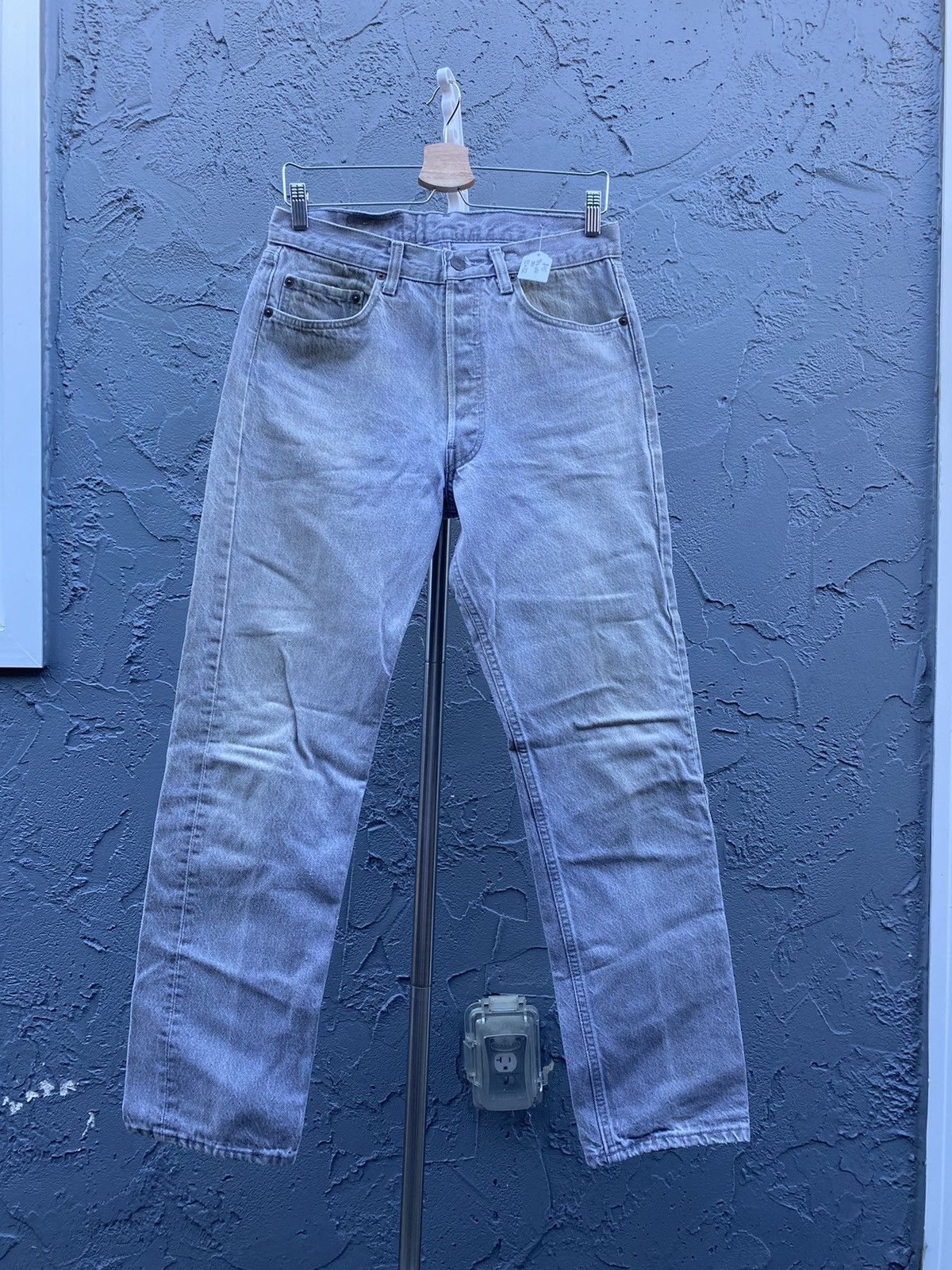 Levi's Vintage 90s Levi's 501xx Jeans - Faded Grey Wash Size US 32 / EU 48 - 1 Thumbnail