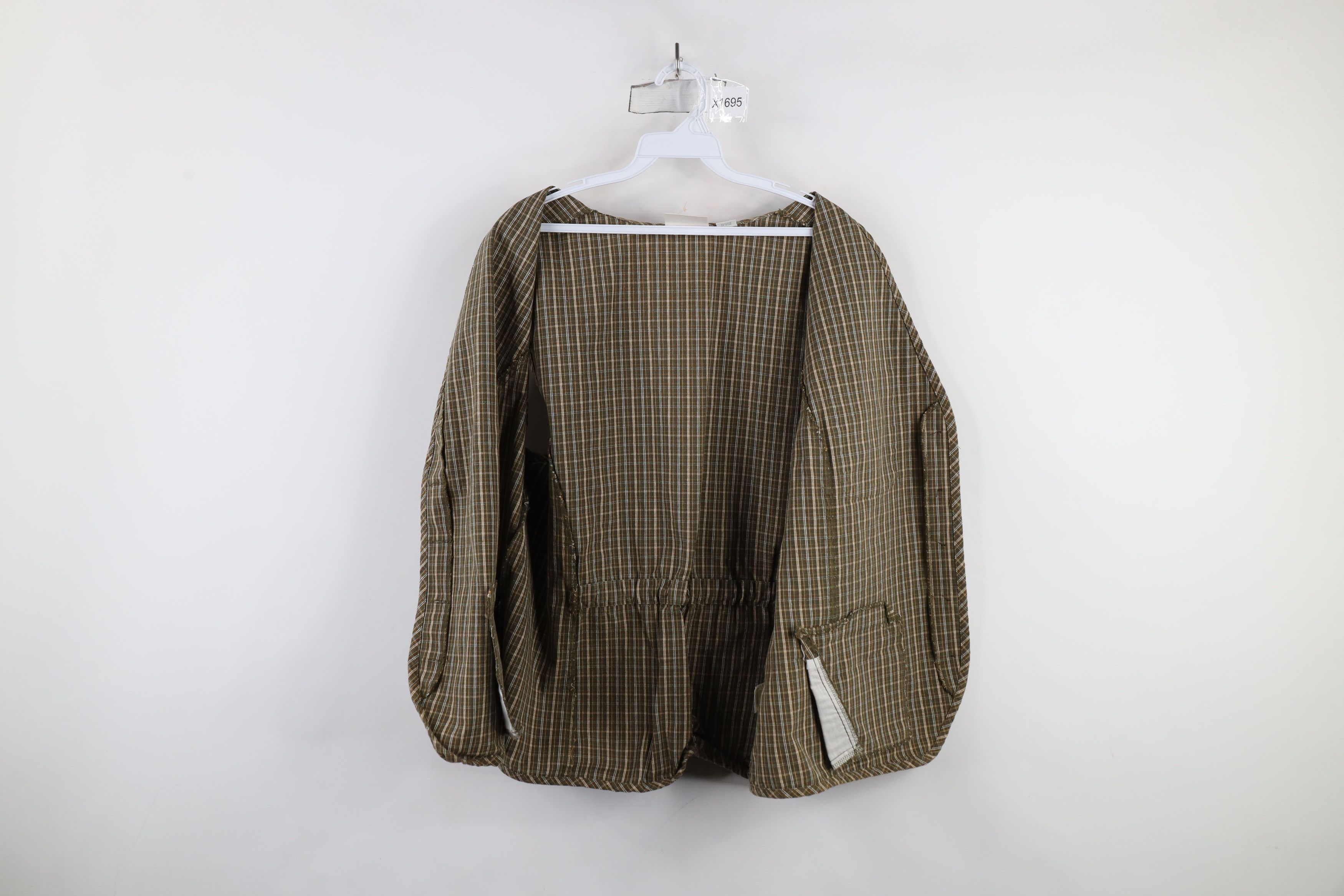 Vintage Vintage 90s Streetwear Checkered Plaid Tie Back Vest Jacket Size XL / US 12-14 / IT 48-50 - 8 Thumbnail
