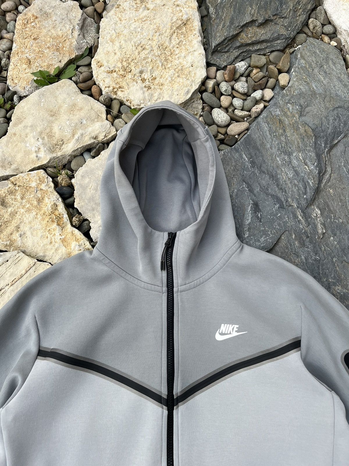 Nike rare Nike tech fleece light grey hype zip hoodie sweatshirt Size US M / EU 48-50 / 2 - 5 Thumbnail