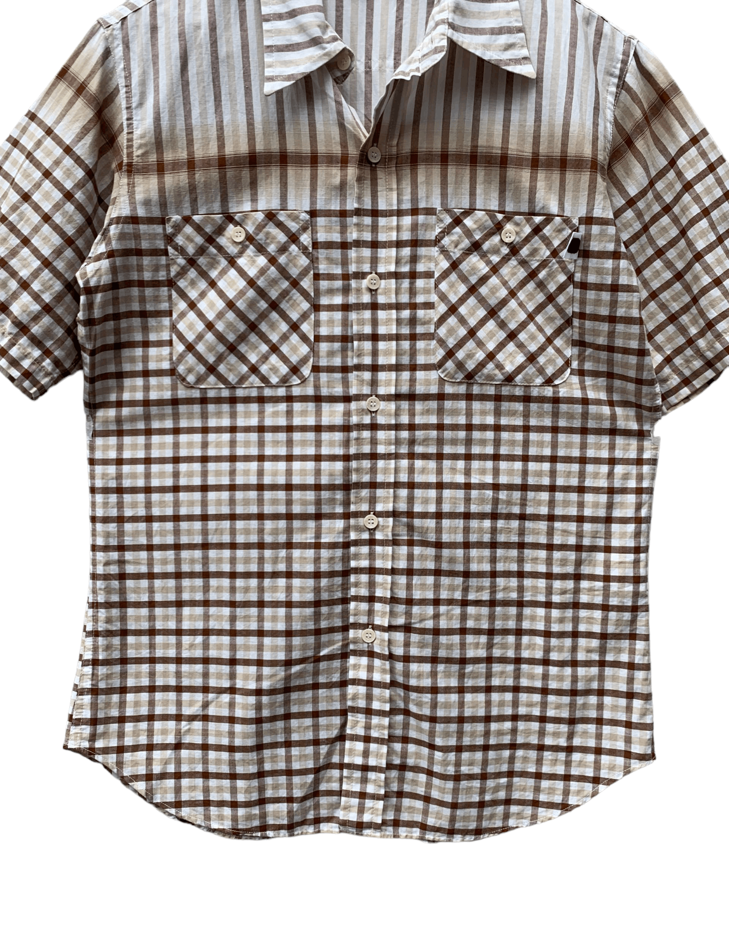 Bape Stripe Button Up S/S Shirt Size US S / EU 44-46 / 1 - 2 Thumbnail