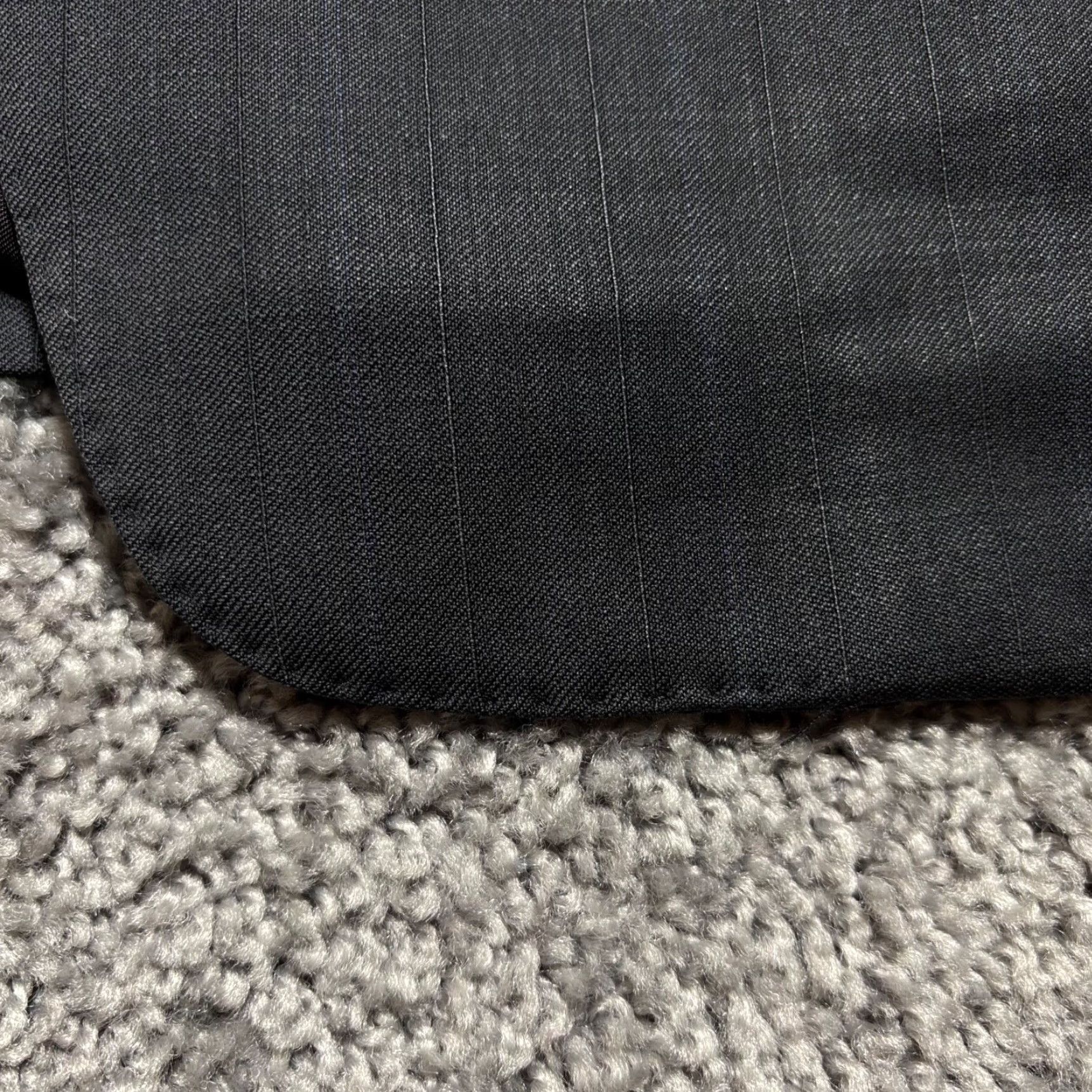 Canali Canali Blazer Single-Breasted 2-Button Wool Black 42R Mens Jacket Blazer Coat wool Virgin Wool Italy Mid-Length Notch Lapel Vintage? Size 42R - 4 Thumbnail