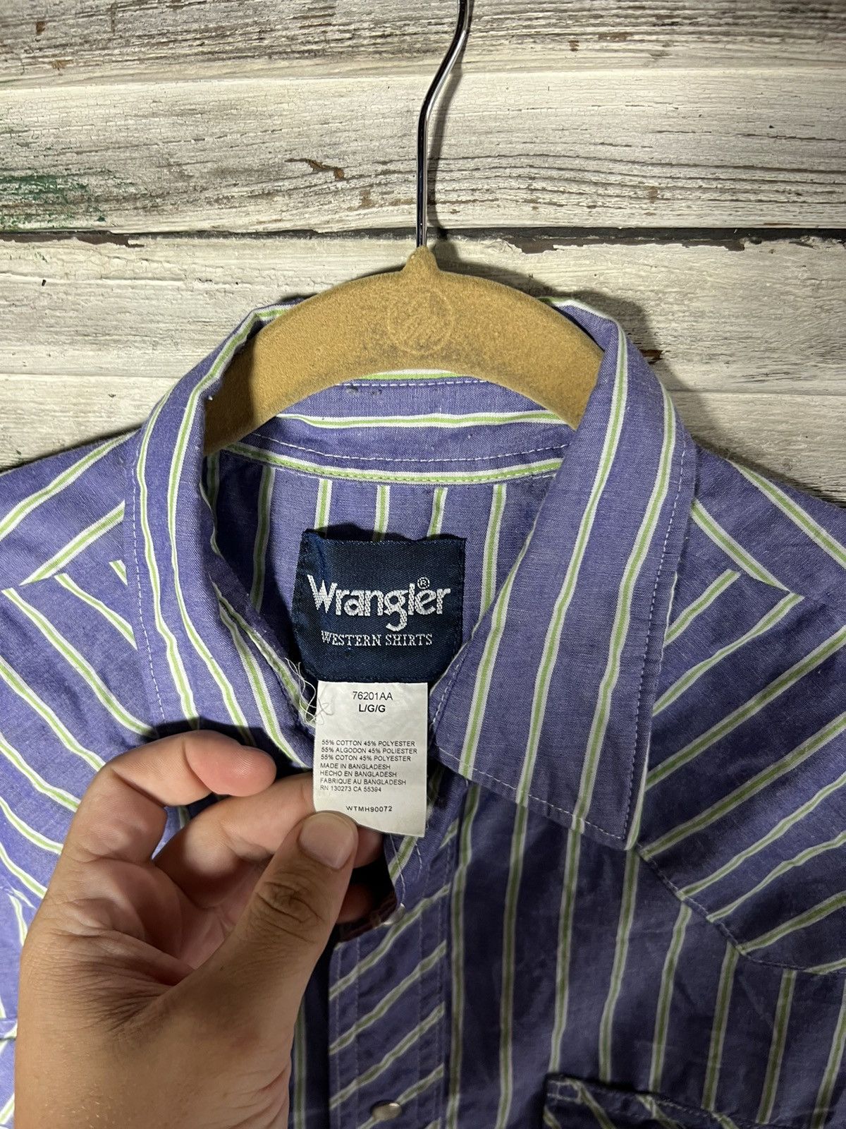 Vintage × Wrangler Vintage Western Wear Wrangler Shirt Size US L / EU 52-54 / 3 - 4 Thumbnail