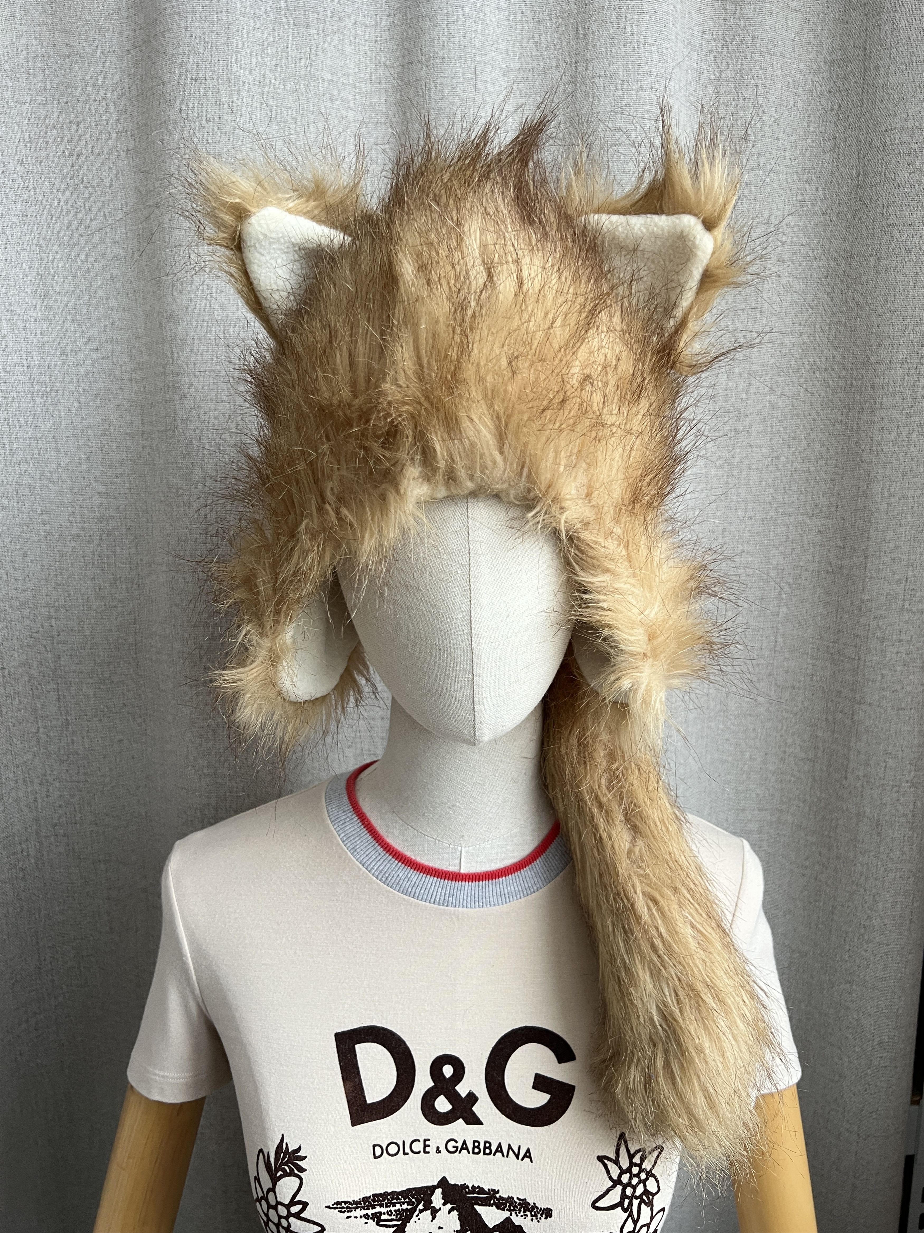 Robin Ruth Y2K Robin Ruth Furry Hat Fox Ears With Tail Faux Fur Size ONE SIZE - 3 Thumbnail