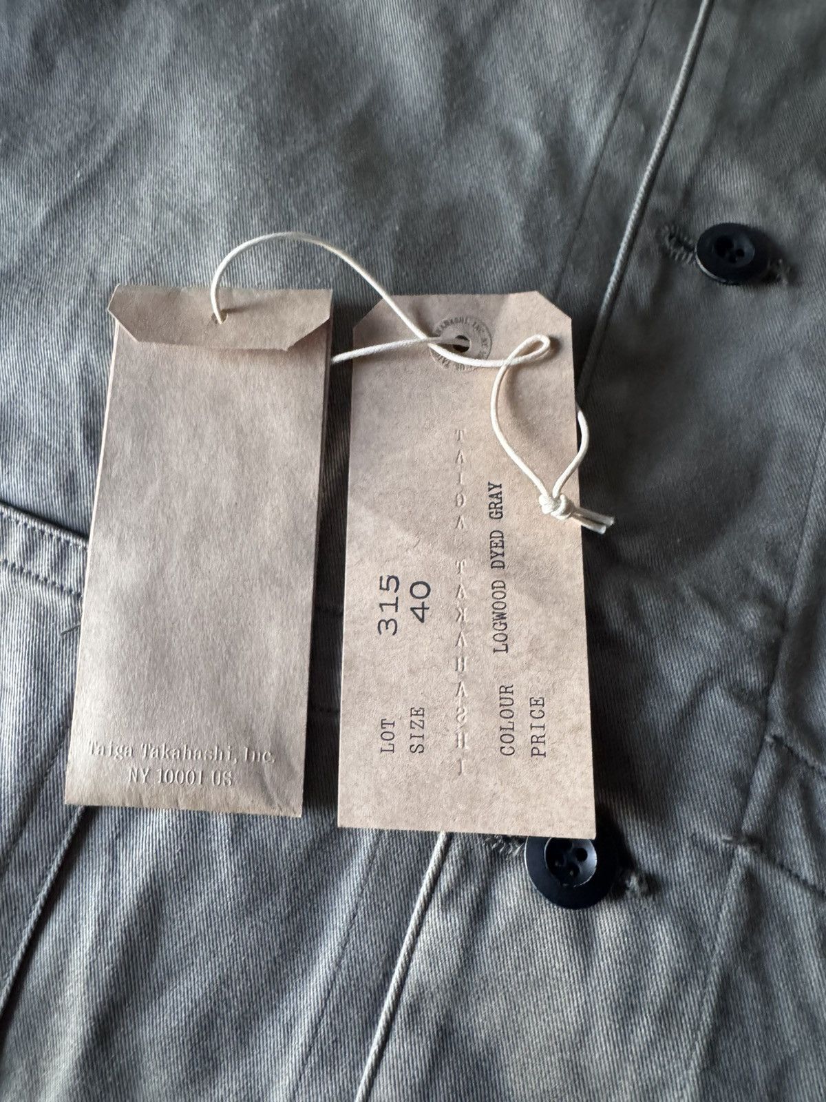 Taiga Takahashi Taiga Takahashi Lot.315 Railroad Jacket - Logwood Dyed Gray Size US M / EU 48-50 / 2 - 6 Thumbnail