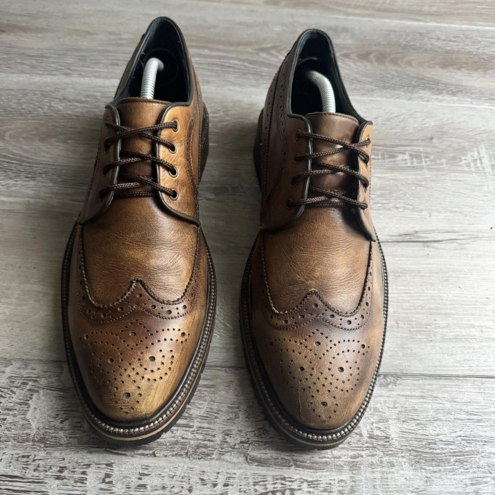 Johnston & Murphy JOHNSTON & MURPHY • XC Flex Cody Longwing "Tan" (10M) Size US 10 / EU 43 - 4 Thumbnail