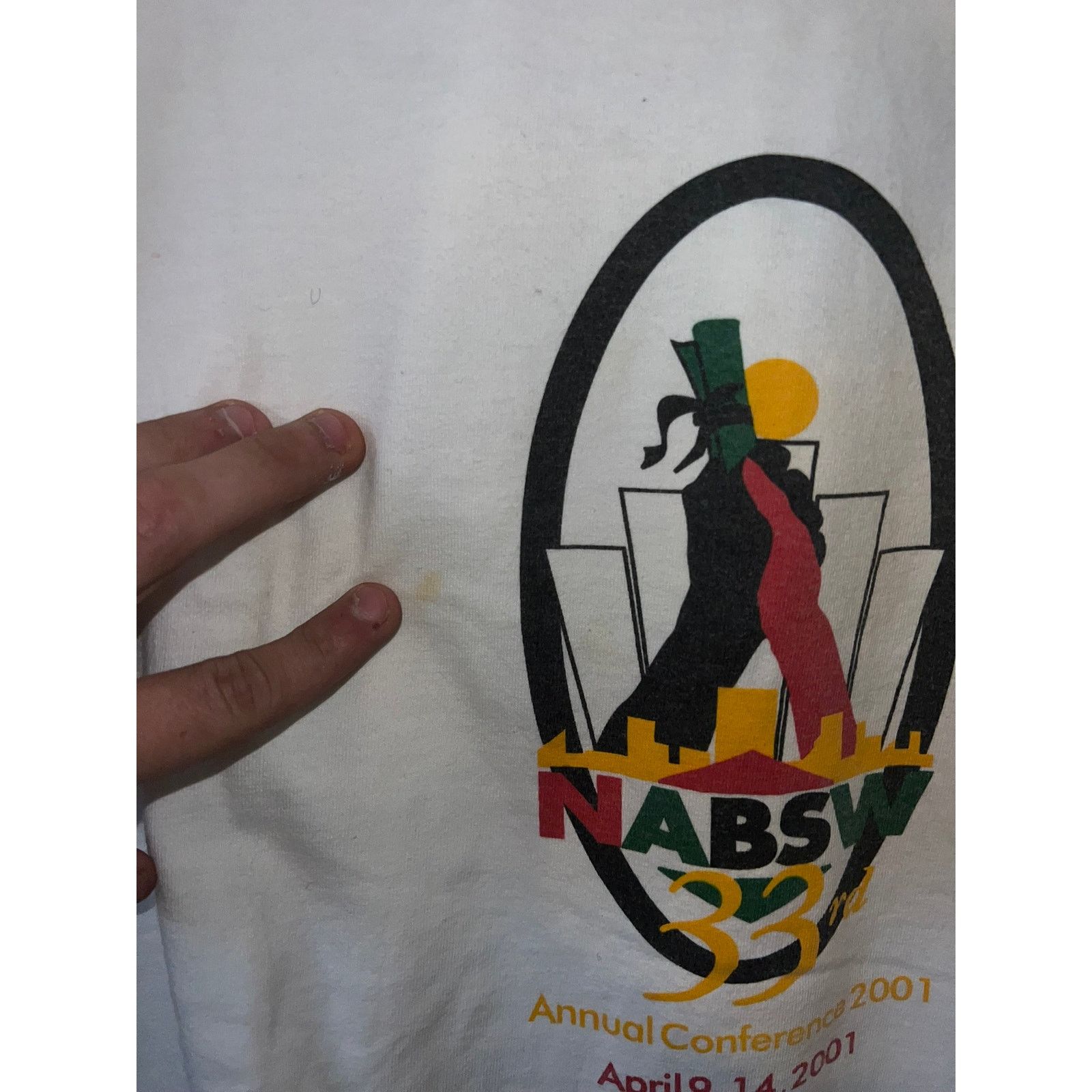 Gildan NABSW Shirt National Assc Black Social Workers Tee XL Size US XL / EU 56 / 4 - 5 Thumbnail