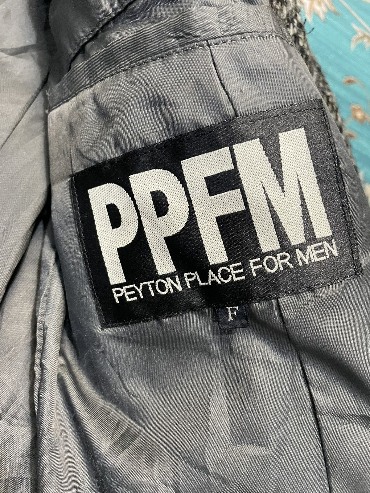 Japanese Brand PPFM HERRINGBONE Wool Long Jacket Heavy Coat Size US M / EU 48-50 / 2 - 9 Thumbnail