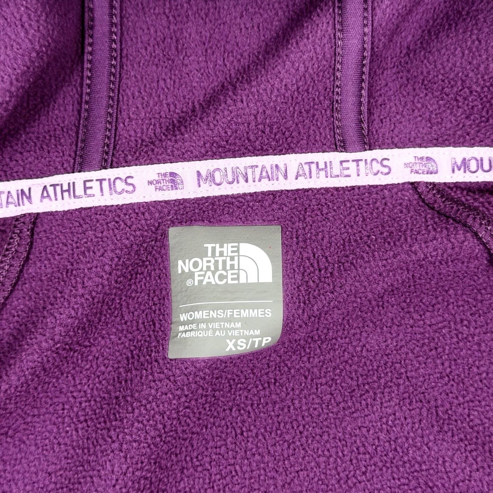 The North Face The North Face Lined Full Zip Fleece Hooded Jacket Purple XS Women's Jacket, Purple, The North Face, Hooded, Full Zip, Fleece, XS, Women Size XS / US 0-2 / IT 36-38 - 6 Thumbnail