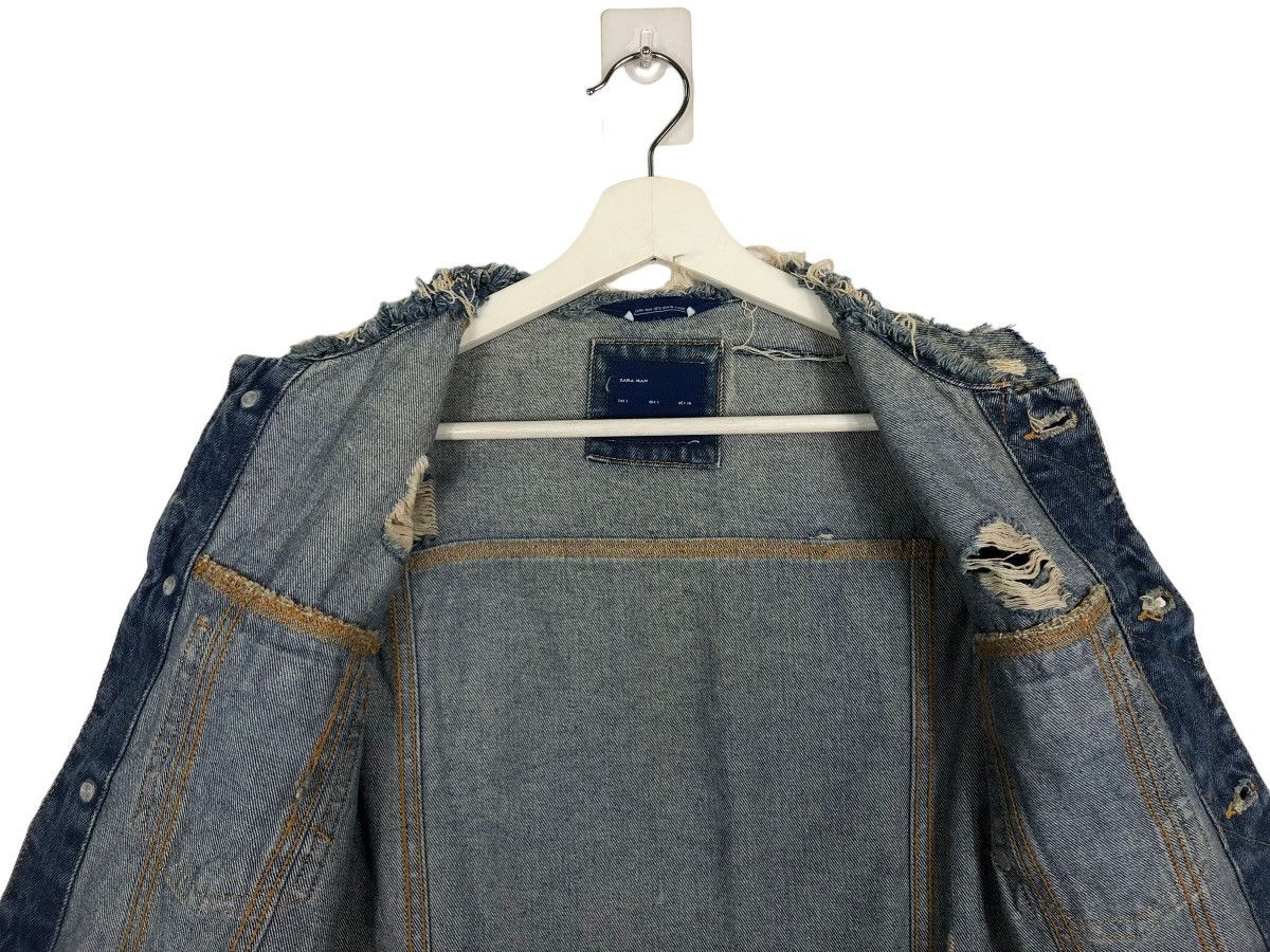 Japanese Brand × Zara 🔥 ZARA MAN DISTRESS DENIM JACKET Size US S / EU 44-46 / 1 - 11 Thumbnail