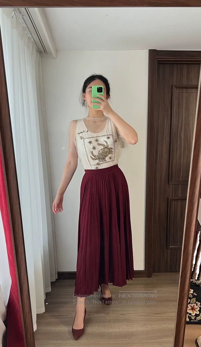 Valentino Valentino Skirt mulberry silk fabric Size S / US 4 / IT 40 - 3 Thumbnail